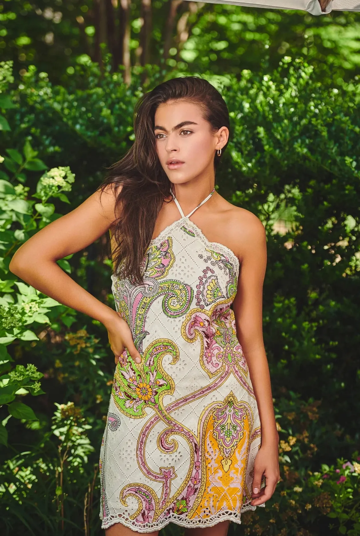 Agra Schiffly Short Dress