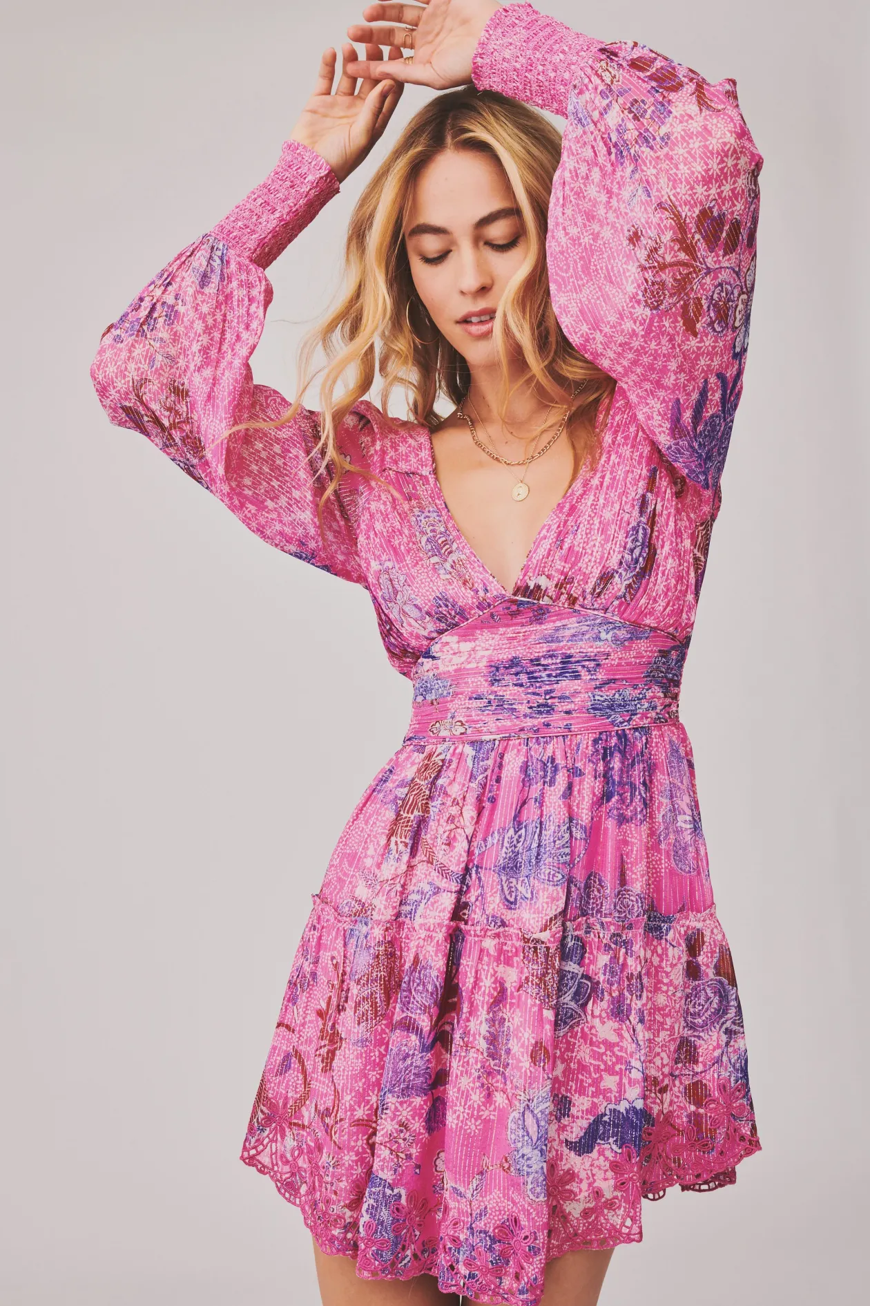 Amal Plunged Short Dress