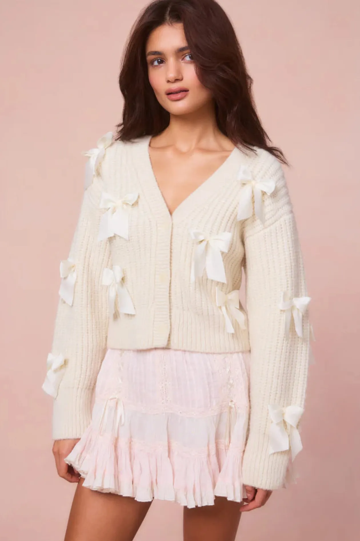 Ashtan Alpaca Cardigan in Snow