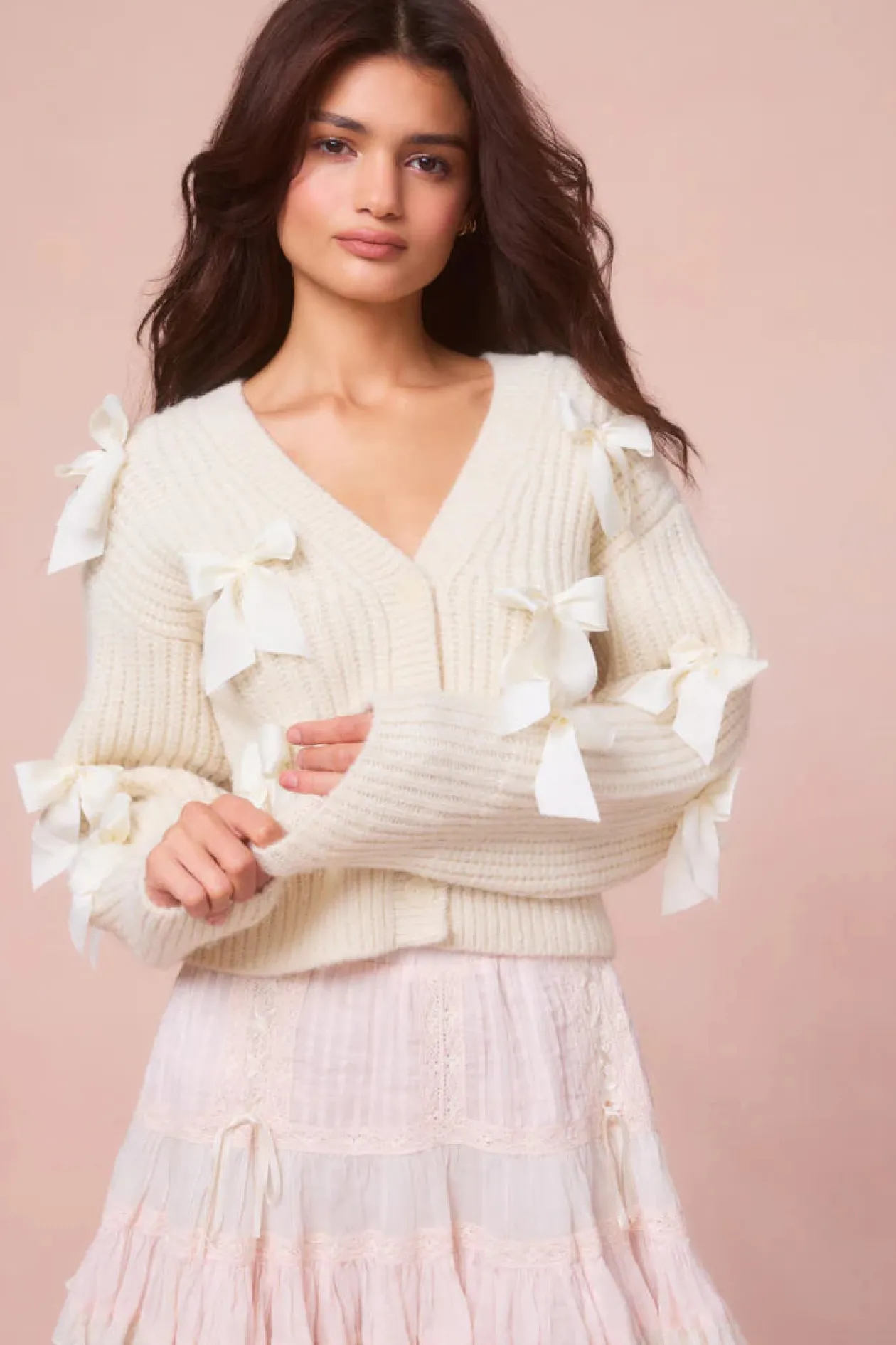 Ashtan Alpaca Cardigan in Snow