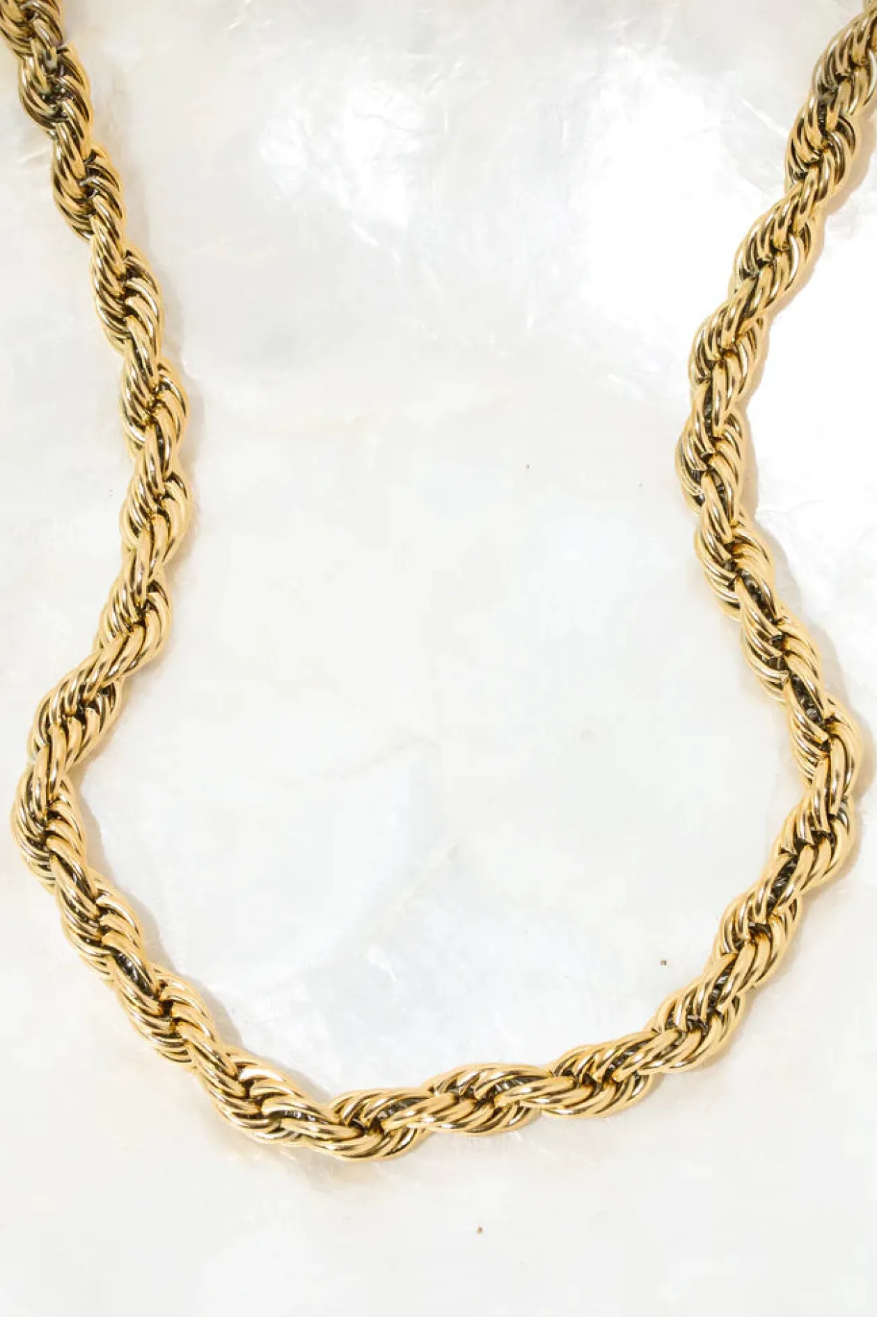 Aurelian Gold Rope Chain Necklace