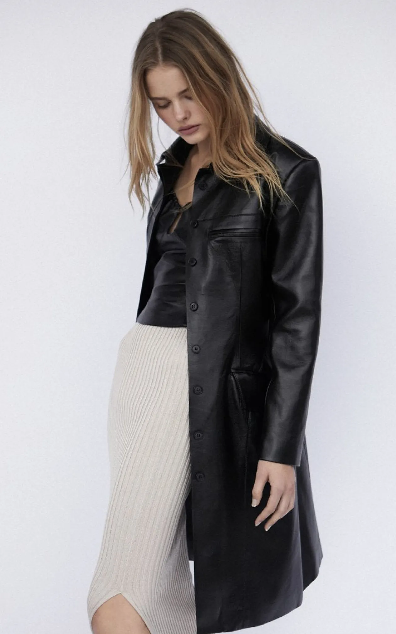Aya Muse Pisa Vegan Leather Trench