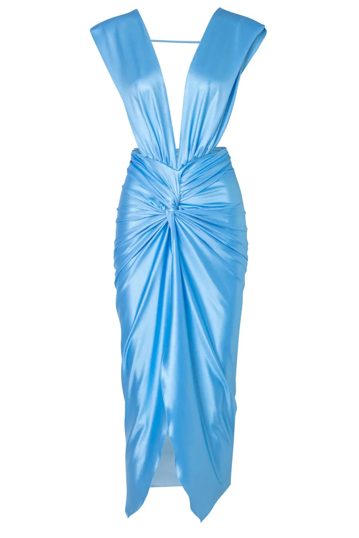 Baobab Open Back Mia Midi Dress in Sky