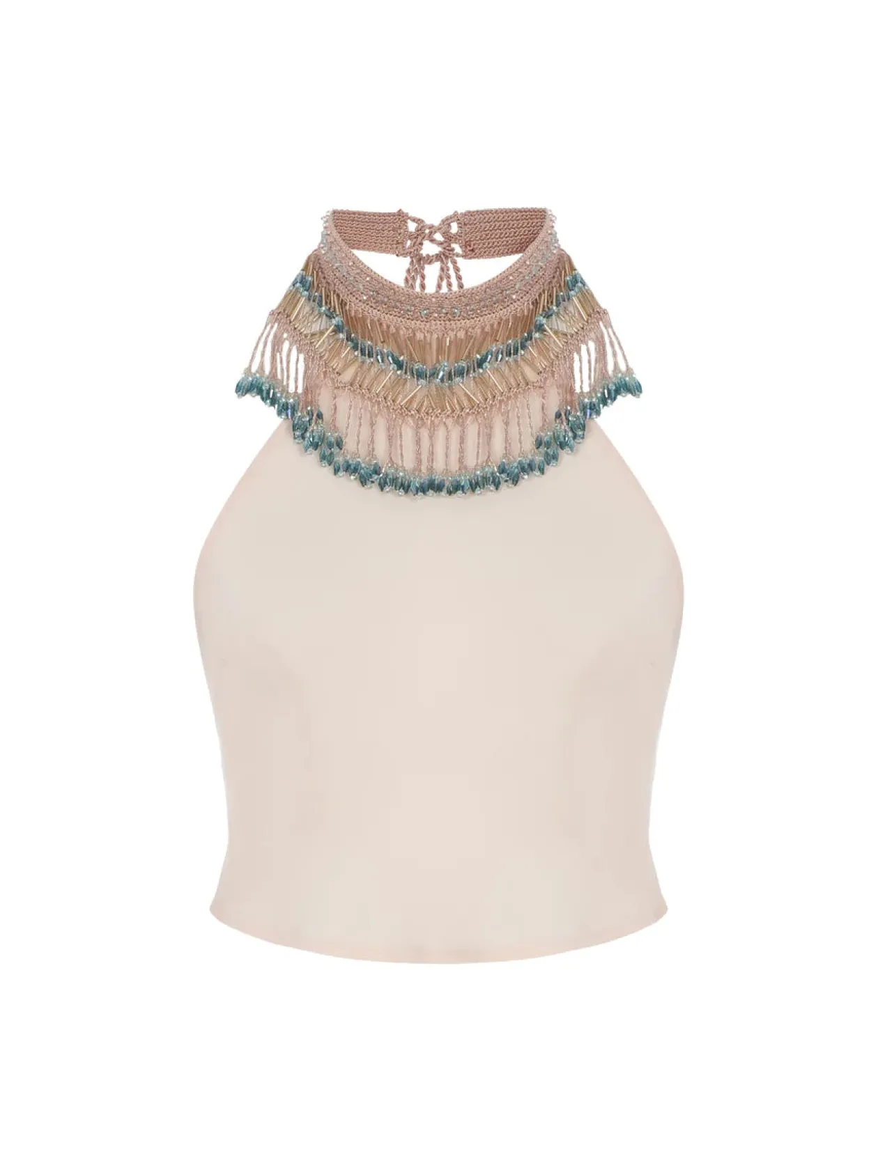 Begonia Beaded Halter Top