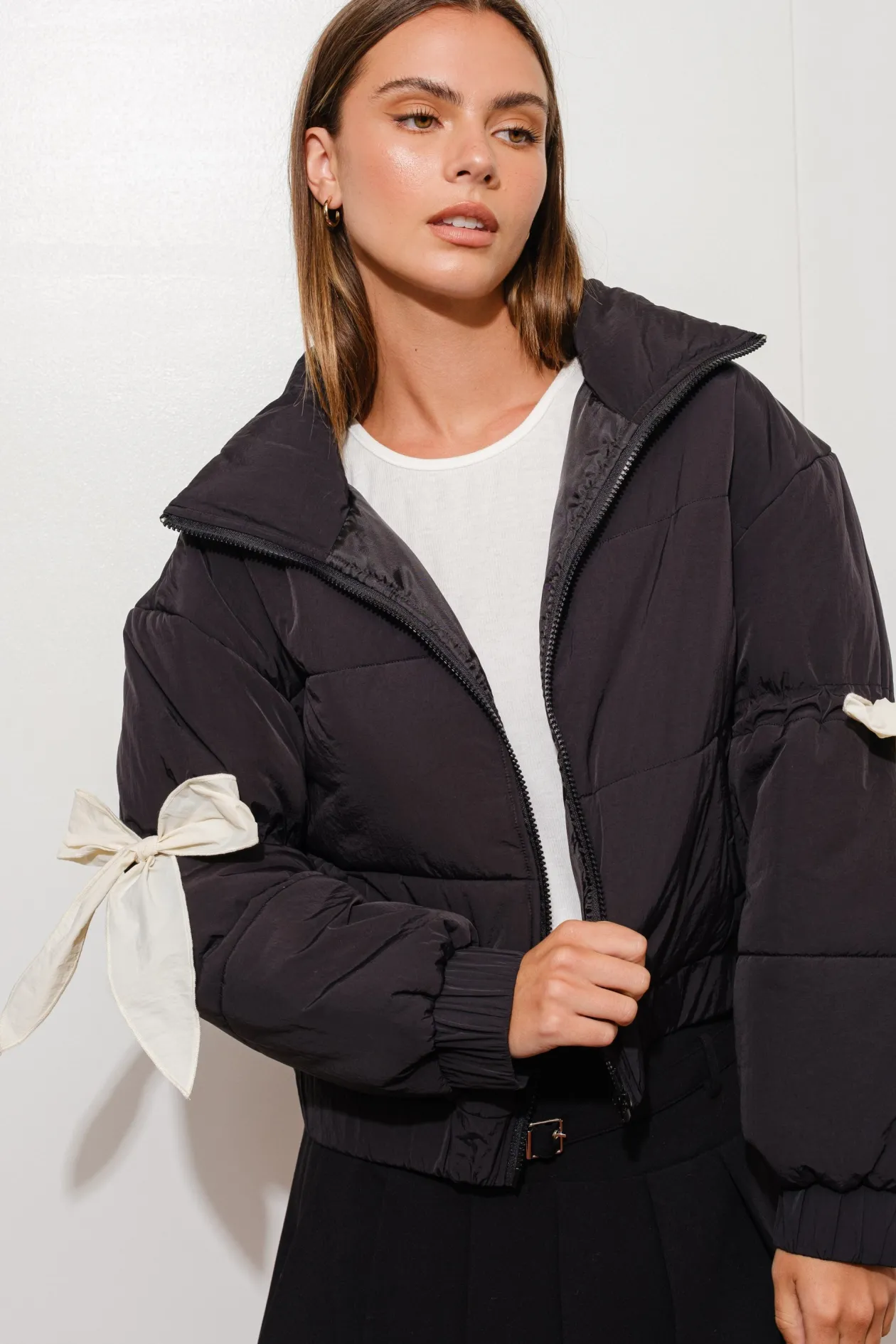 Bella Bow Puffer Jacket
