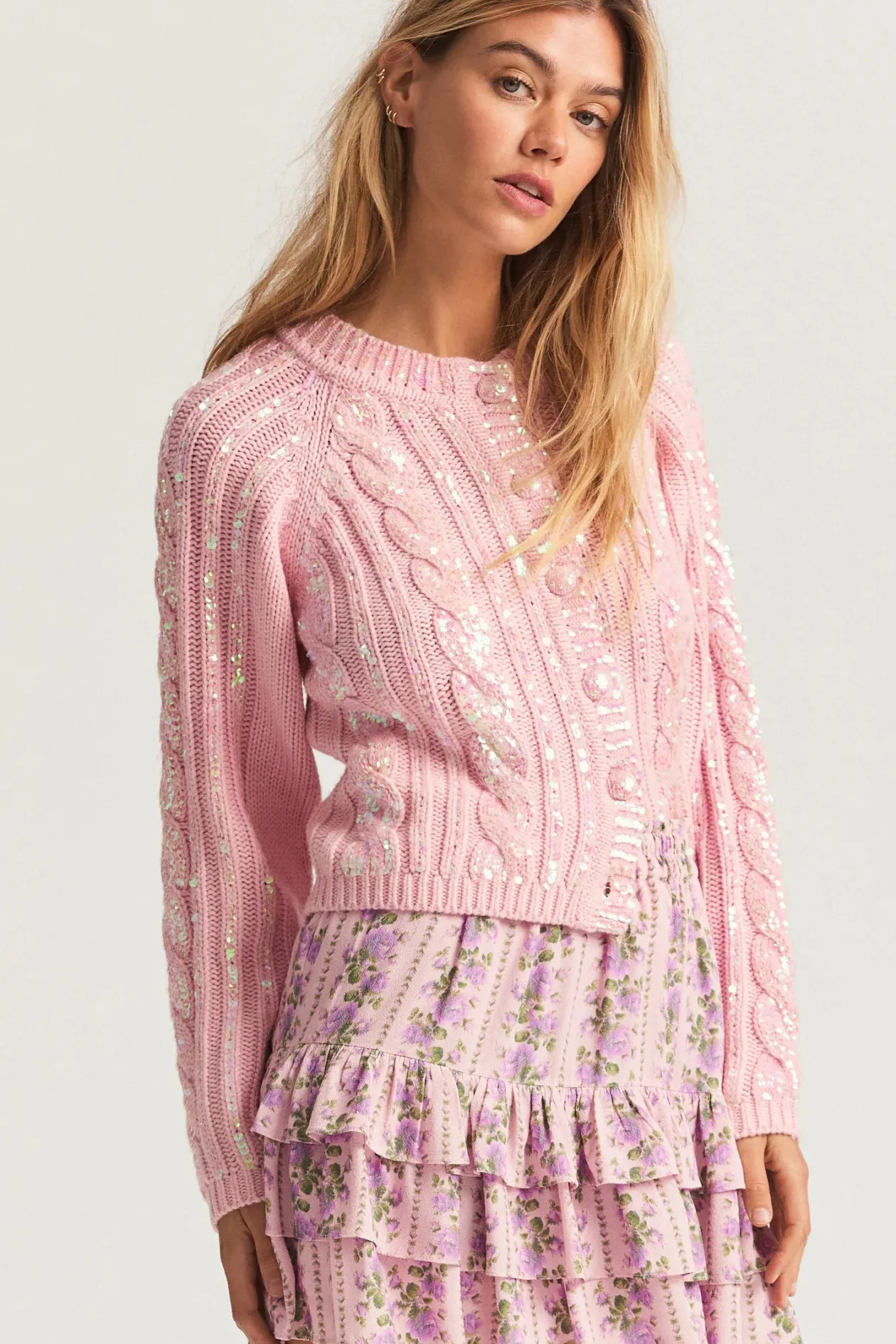 Bitsy Mini Skirt in Blushing Pink