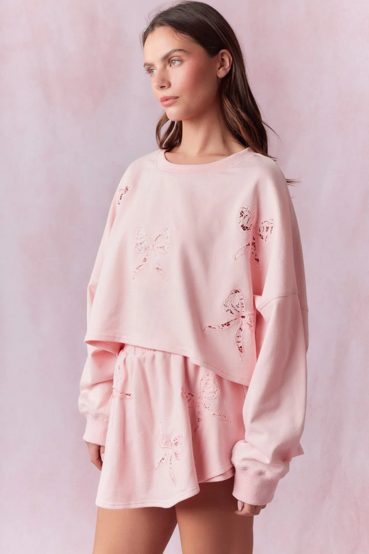 bows_of_lace_french_terry_3.webp Bows of Lace French Terry Skort