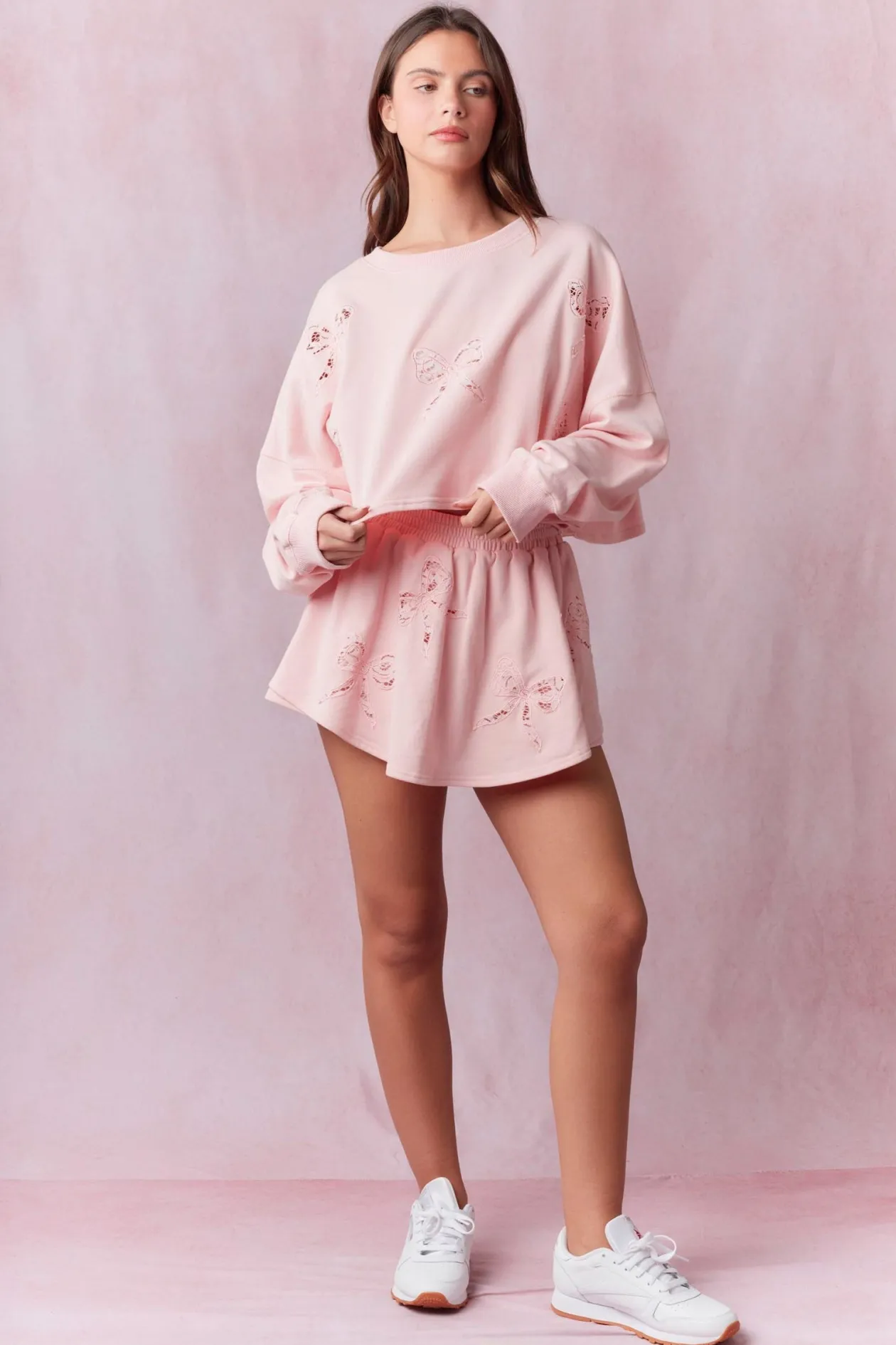 bows_of_lace_french_terry_5.webp Bows of Lace French Terry Skort