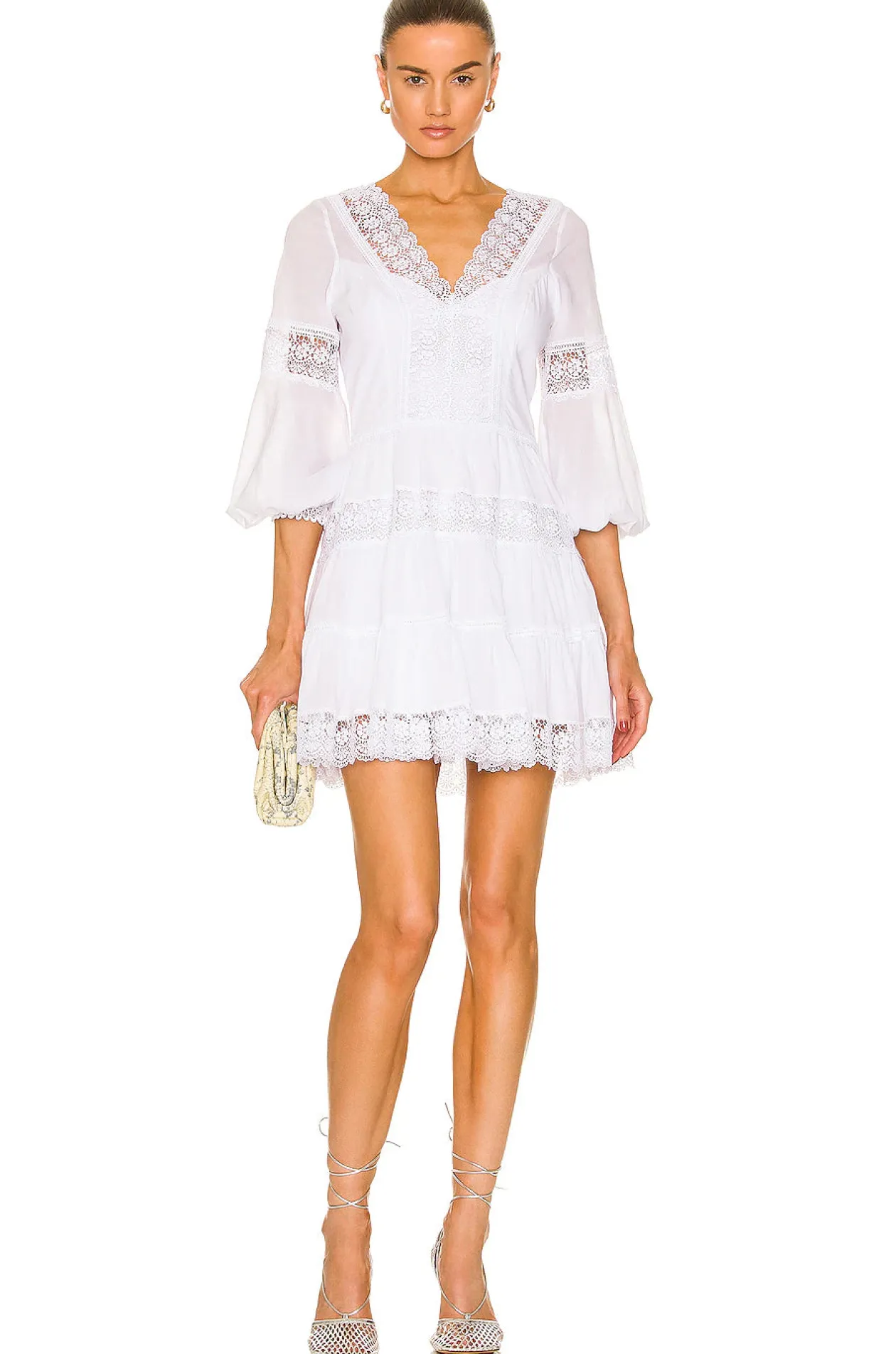 Charo Ruiz Ibiza Violette Mini Dress in White