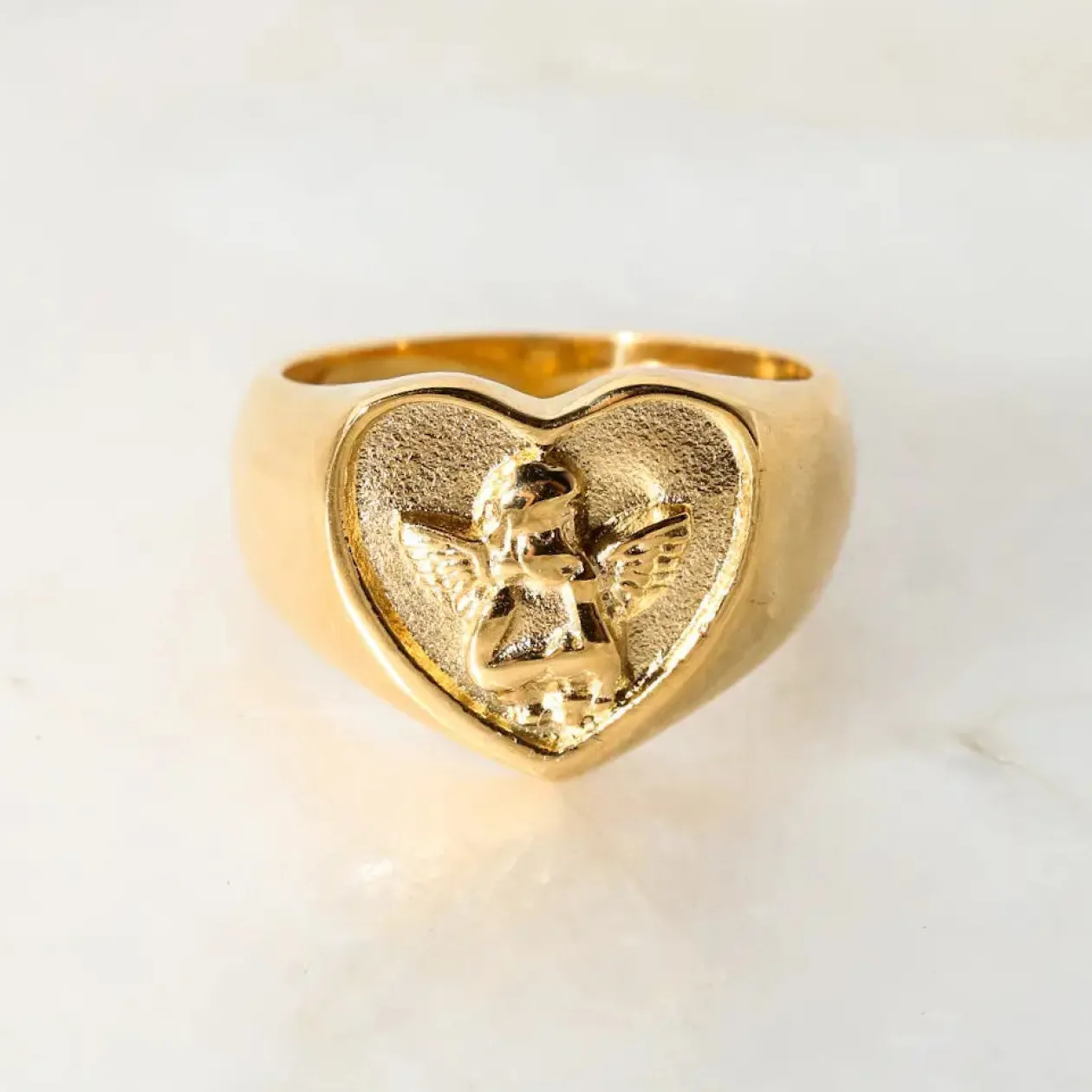 Cherub Signet Ring - Size 7