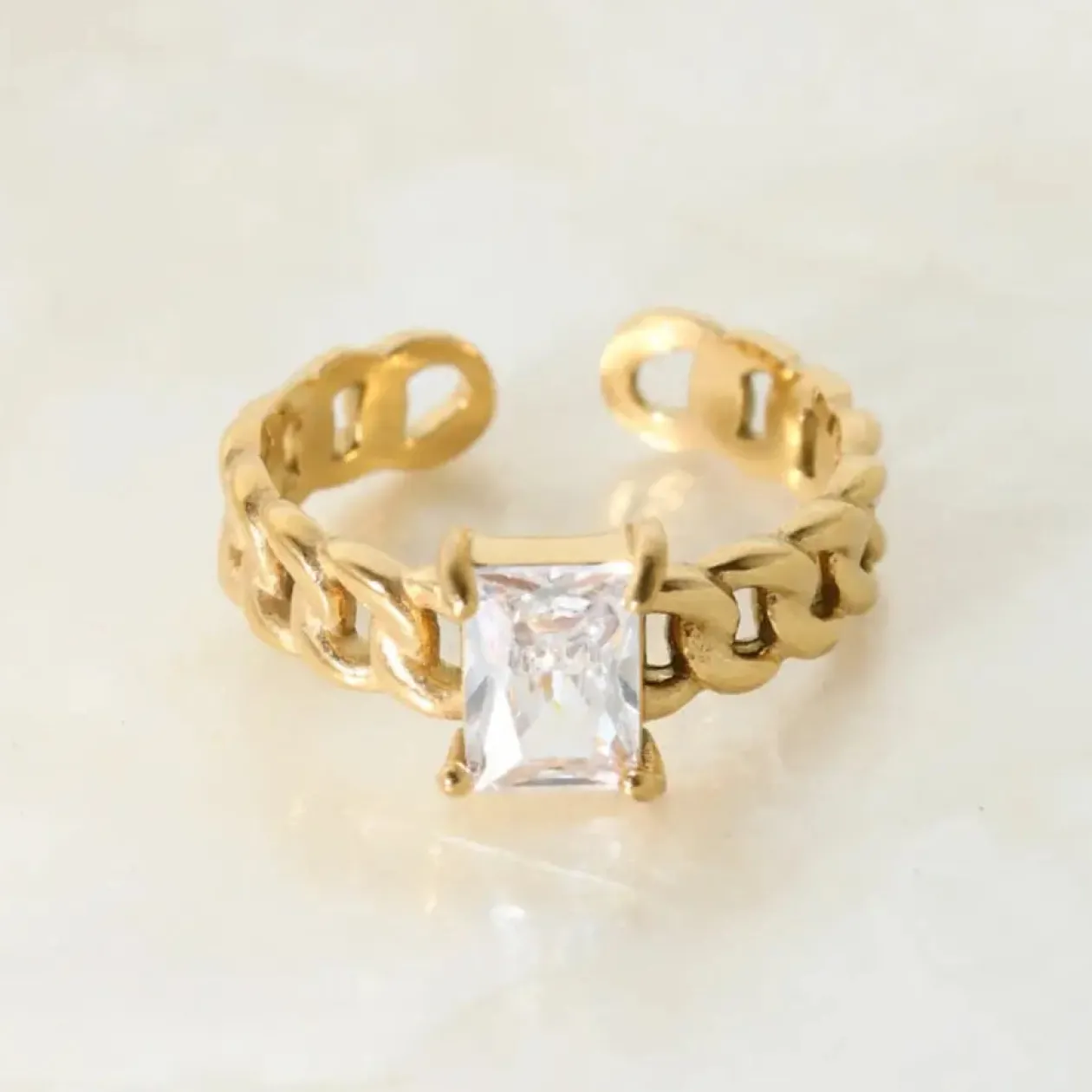 Clear Stone Midori Ring