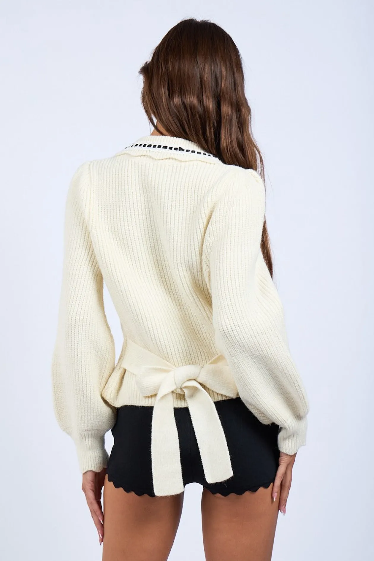 Constance Collared Cardigan