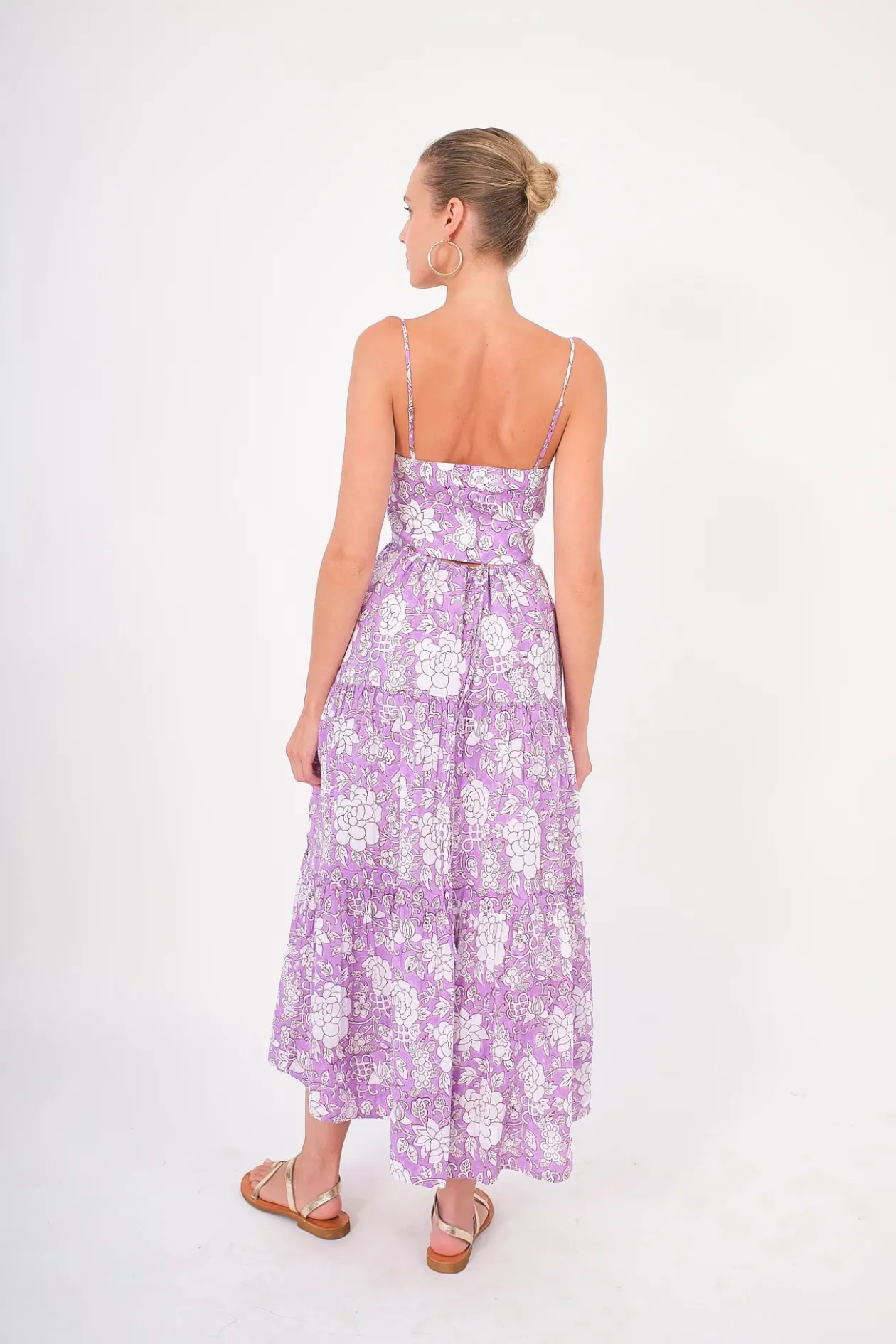 Desert Queen Isabella Dress in Violet Floral