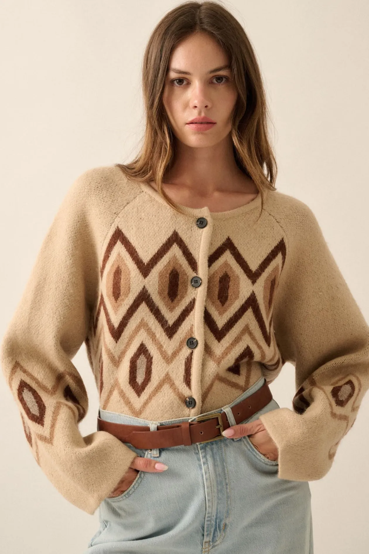 Diamond Knit Cardigan