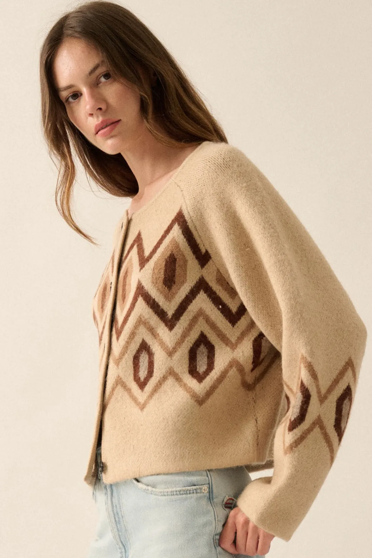 Diamond Knit Cardigan