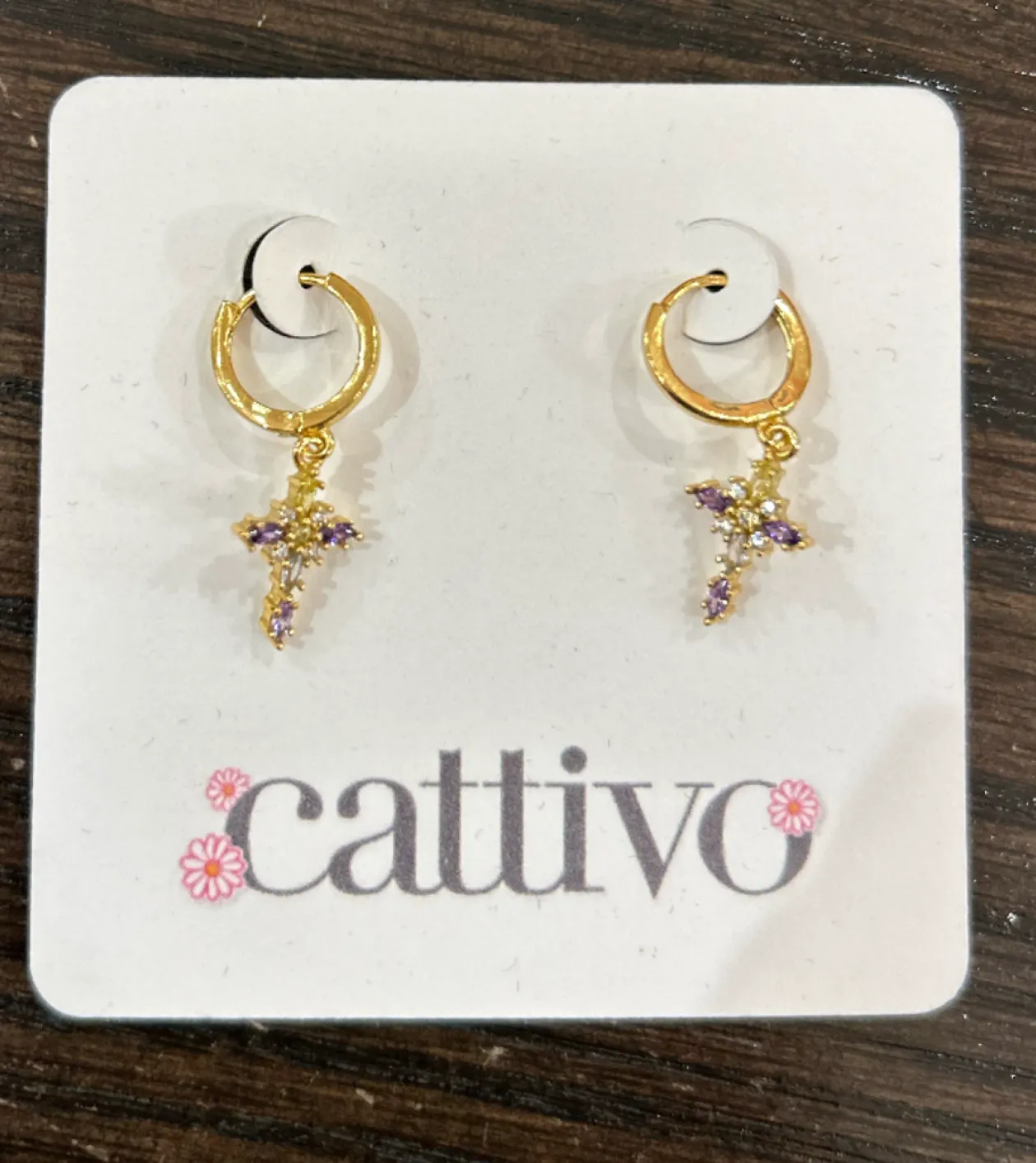 Divine Cross 925 Earrings