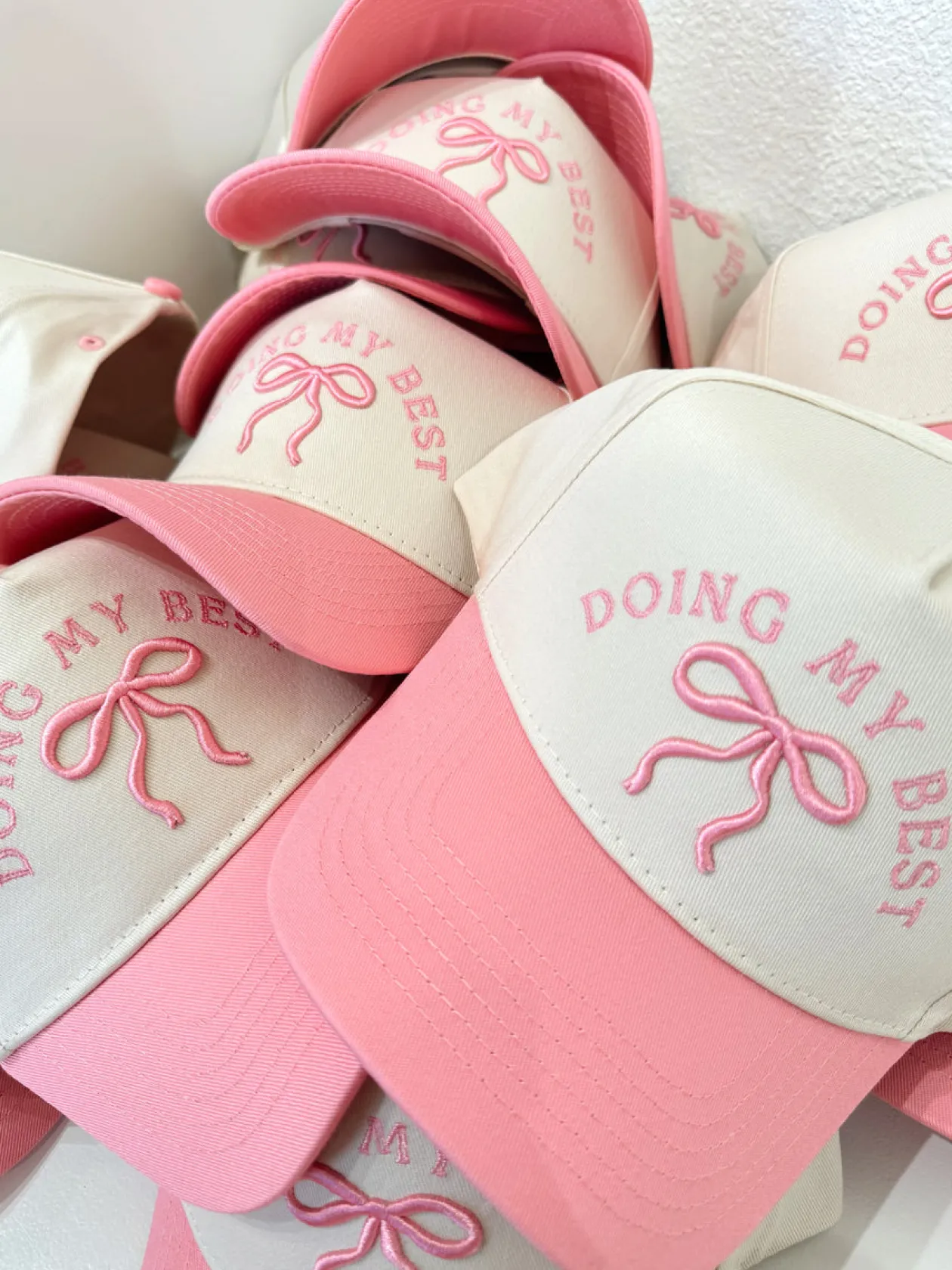 Doing My Best Pink Vintage Trucker Hat