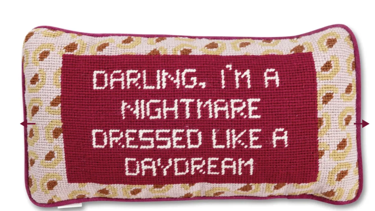 Dressed Like A Daydream Needlepoint Pillow