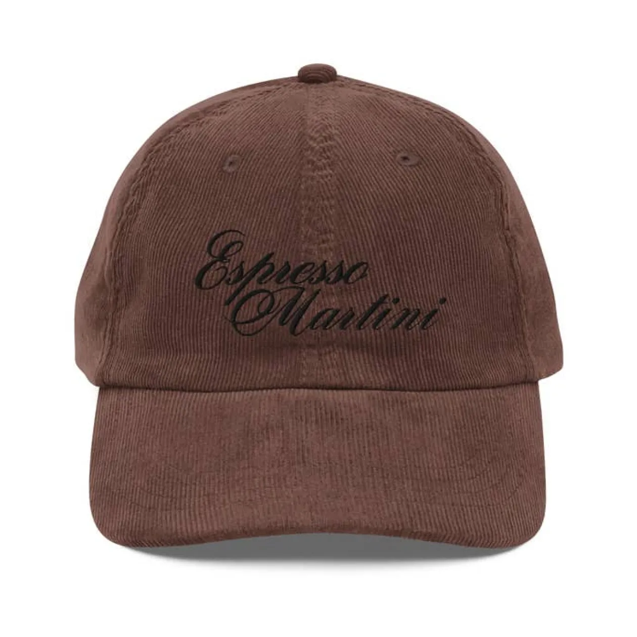 Espresso Martini Cap in Brown Corduroy