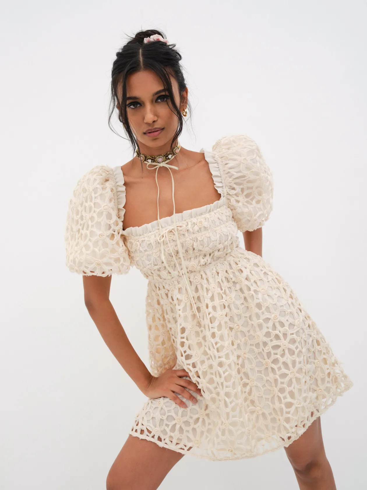 For Love & Lemons Brooke Mini Dress