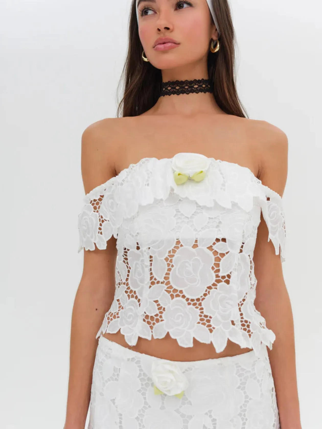 For Love & Lemons Claudia Off Shoulder Top