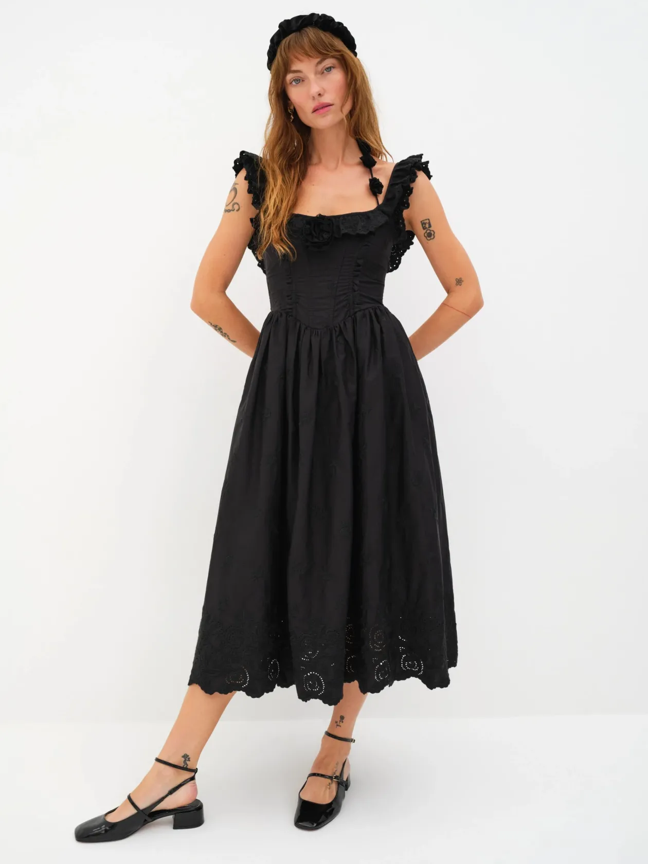 For Love & Lemons Lindsey Midi Dress