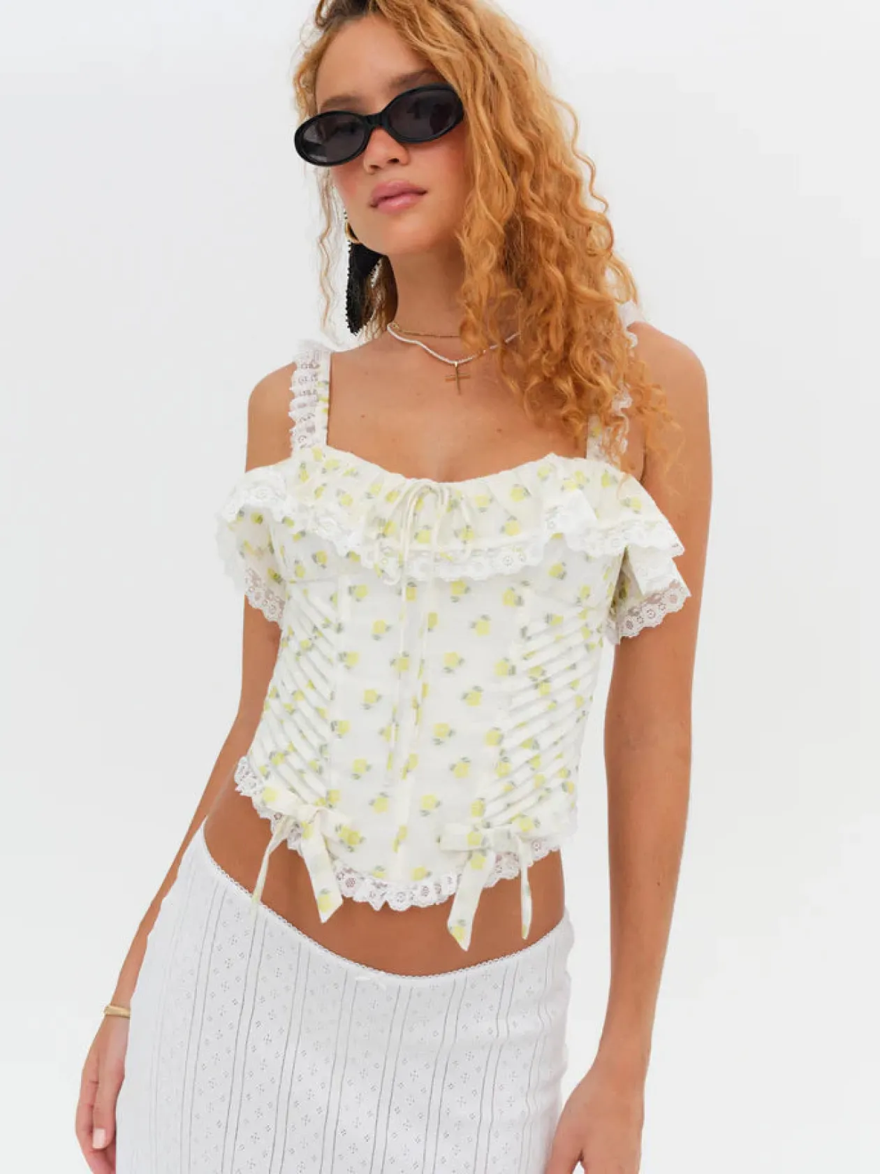For Love & Lemons Melanie Corset Top