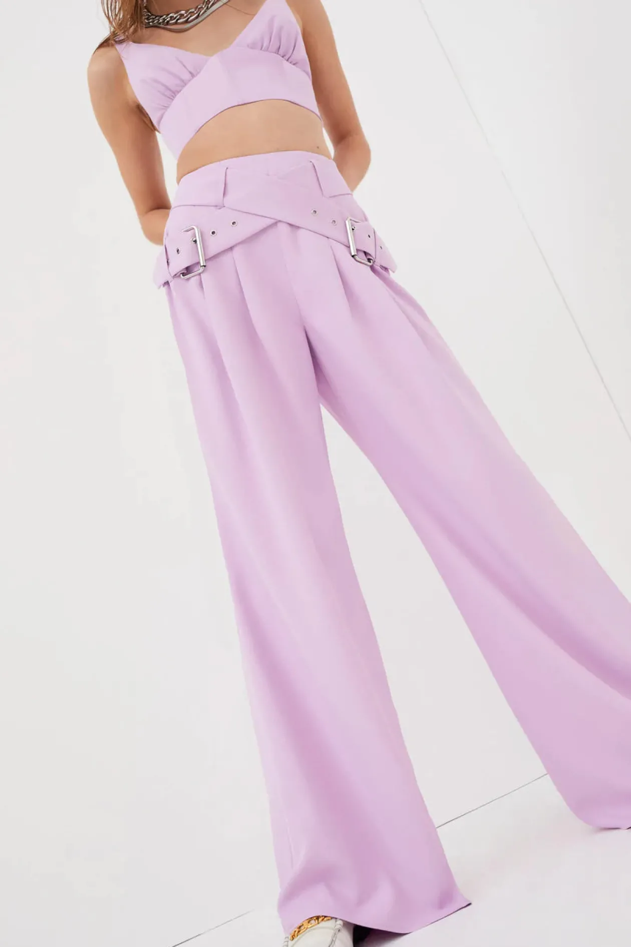 For Love & Lemons Natasha Pants in Purple