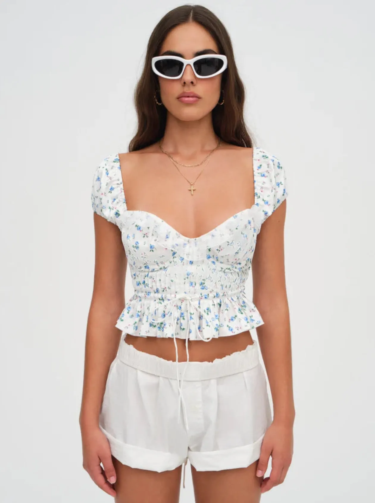 For Love & Lemons Opal Floral Blouse