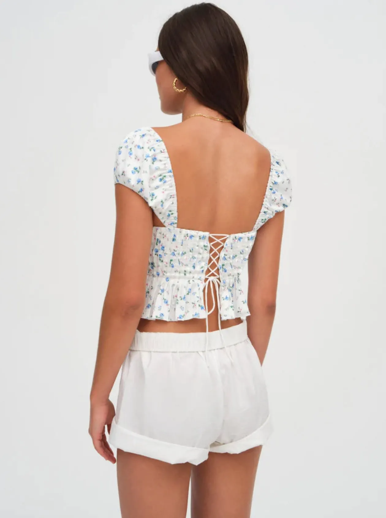For Love & Lemons Opal Floral Blouse
