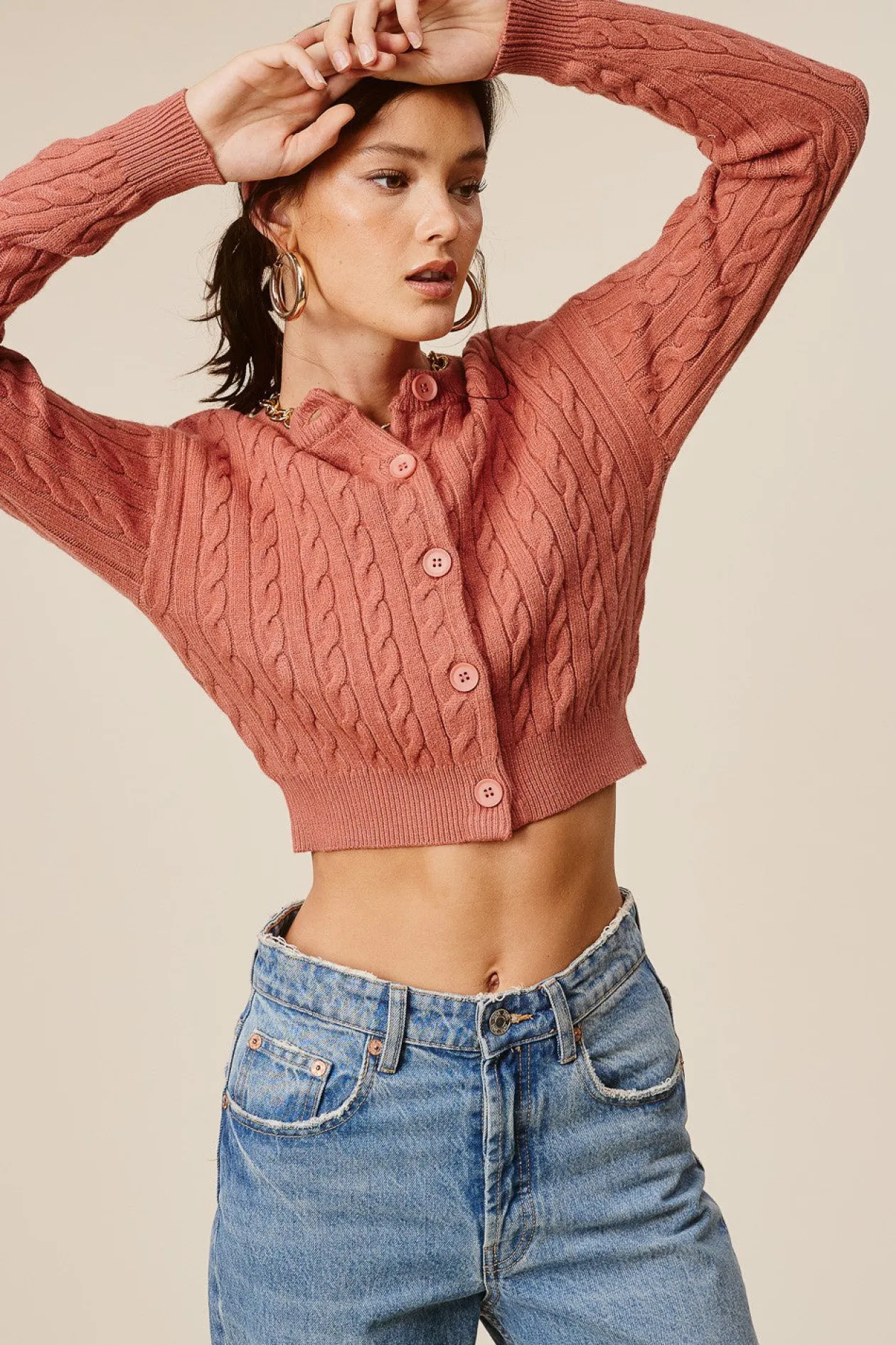 Geneva Cardigan in Ginger Crush