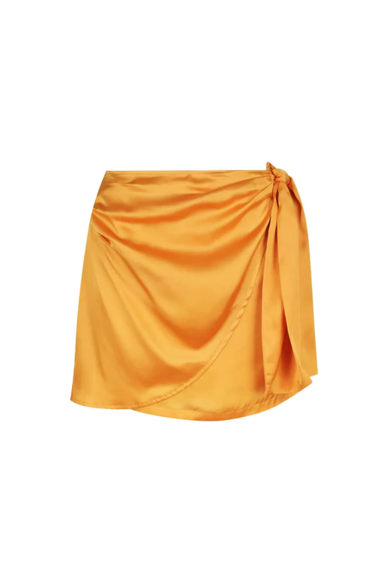 Hansen + Gretel Aluna Wrap Mini Skirt in Mango