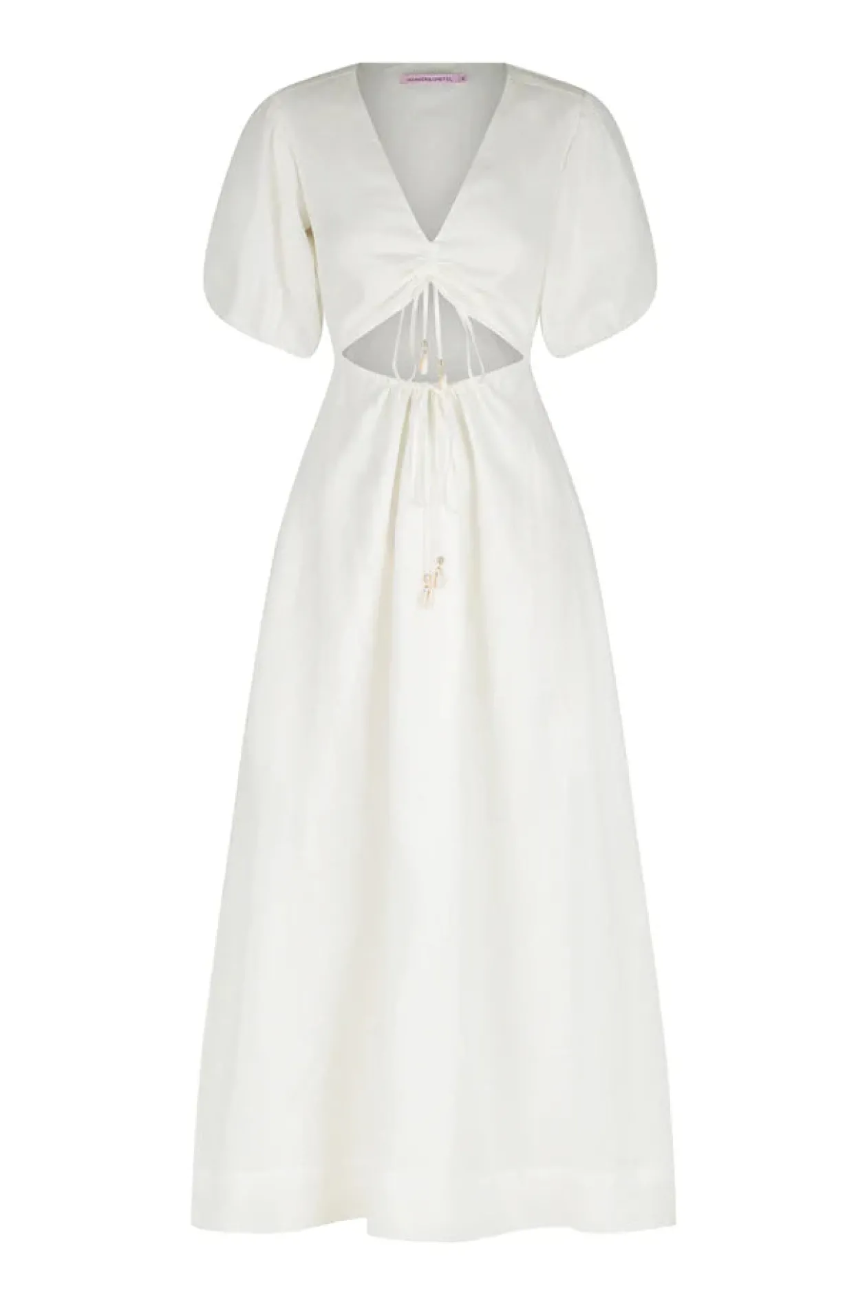 Hansen & Gretel Cordelia Midi Dress in Ivory