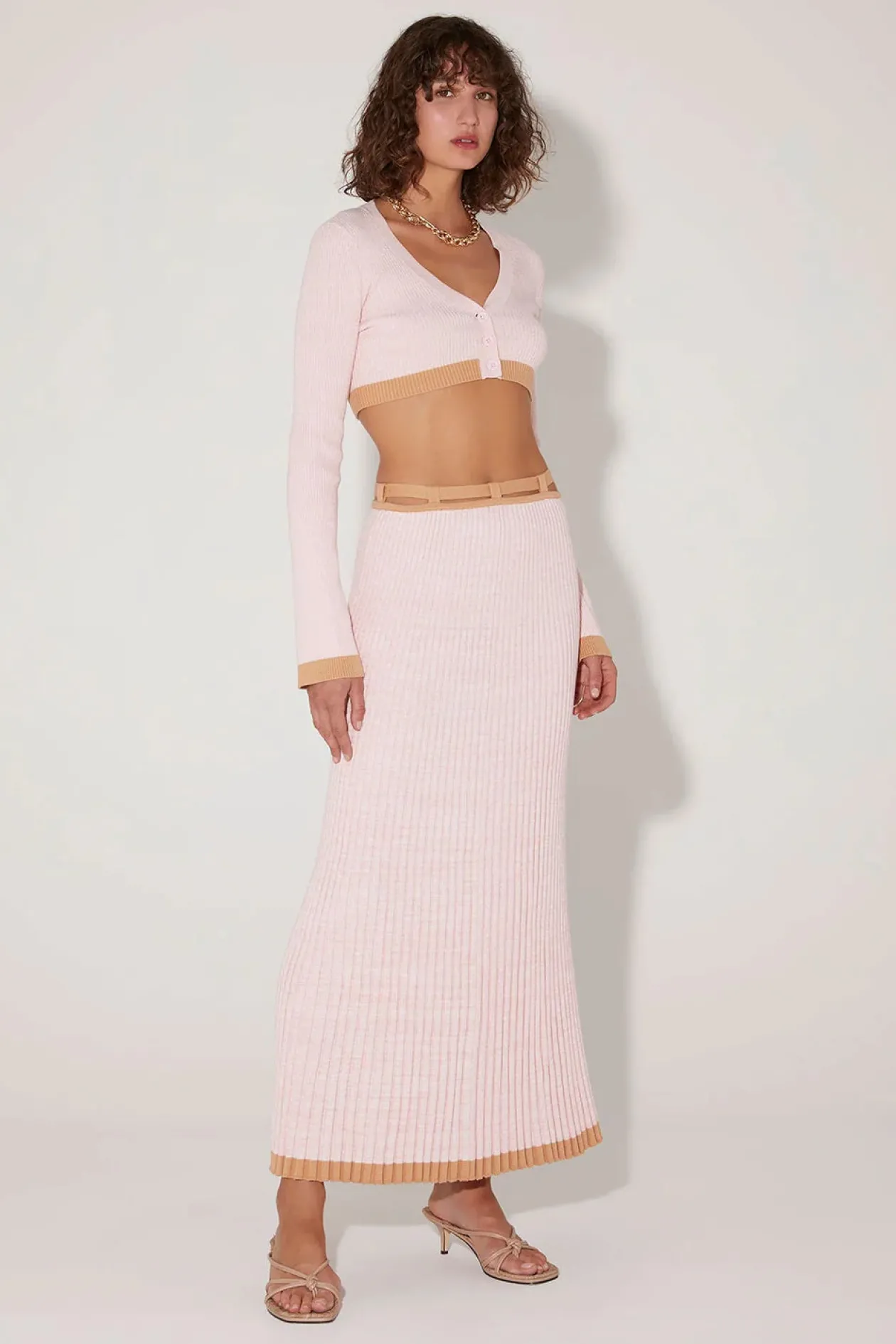Hansen + Gretel Esme Knit Midi Skirt in Dusk