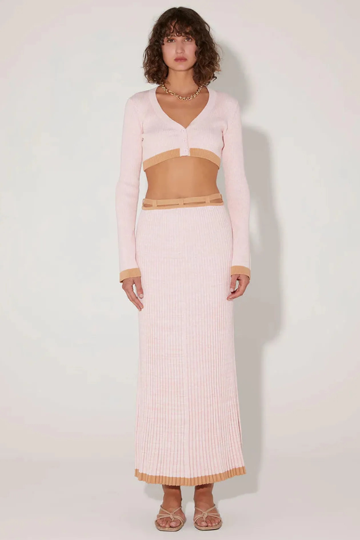 Hansen + Gretel Esme Knit Midi Skirt in Dusk