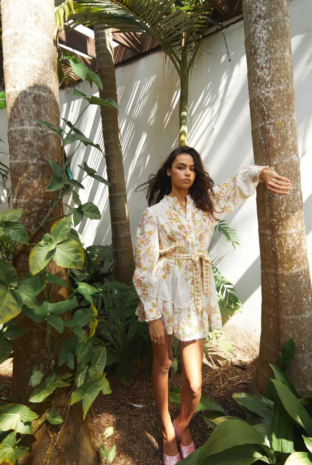 Hemant & Nandita Aira Tie Up Short Dress