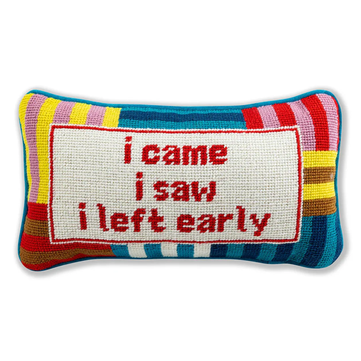 I Came I Saw Needlepoint Pillow