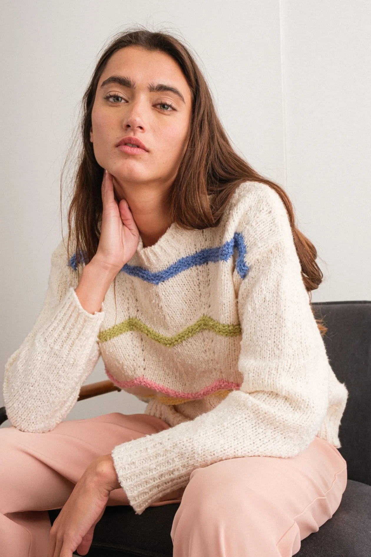 It's All Wavy Baby Pullover