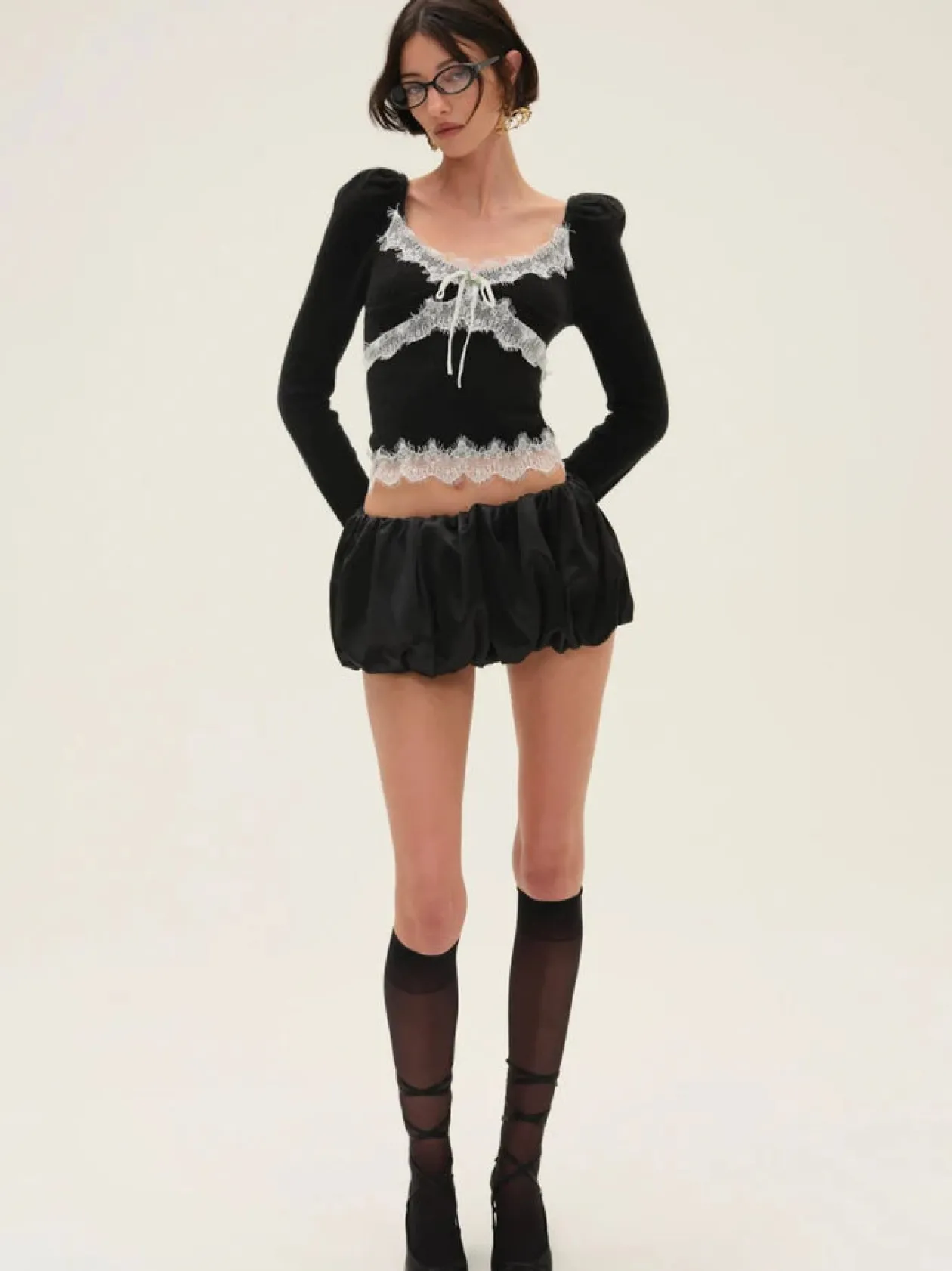 Lena Bubble Mini Skirt