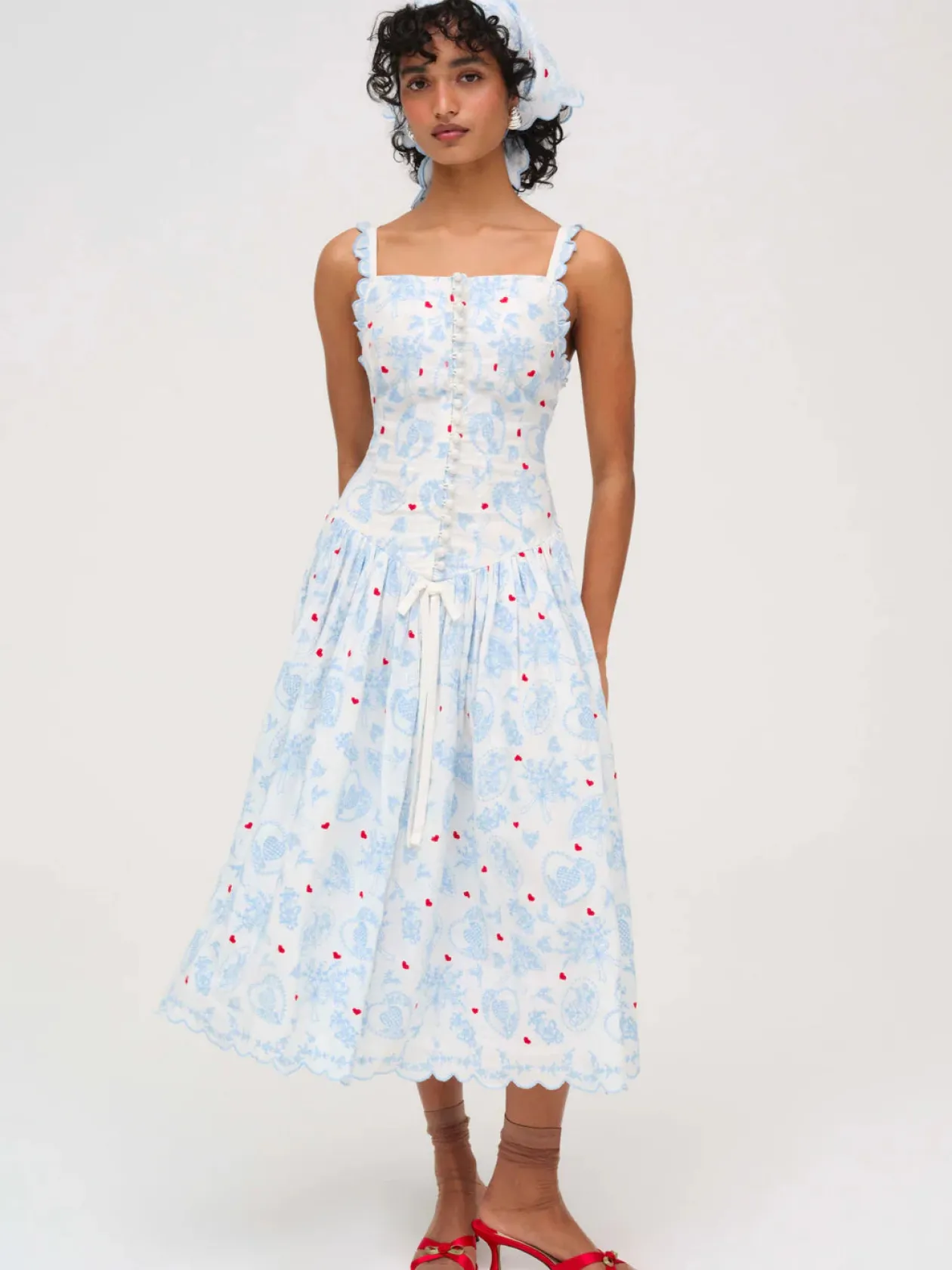 Livia Linen Midi Dress