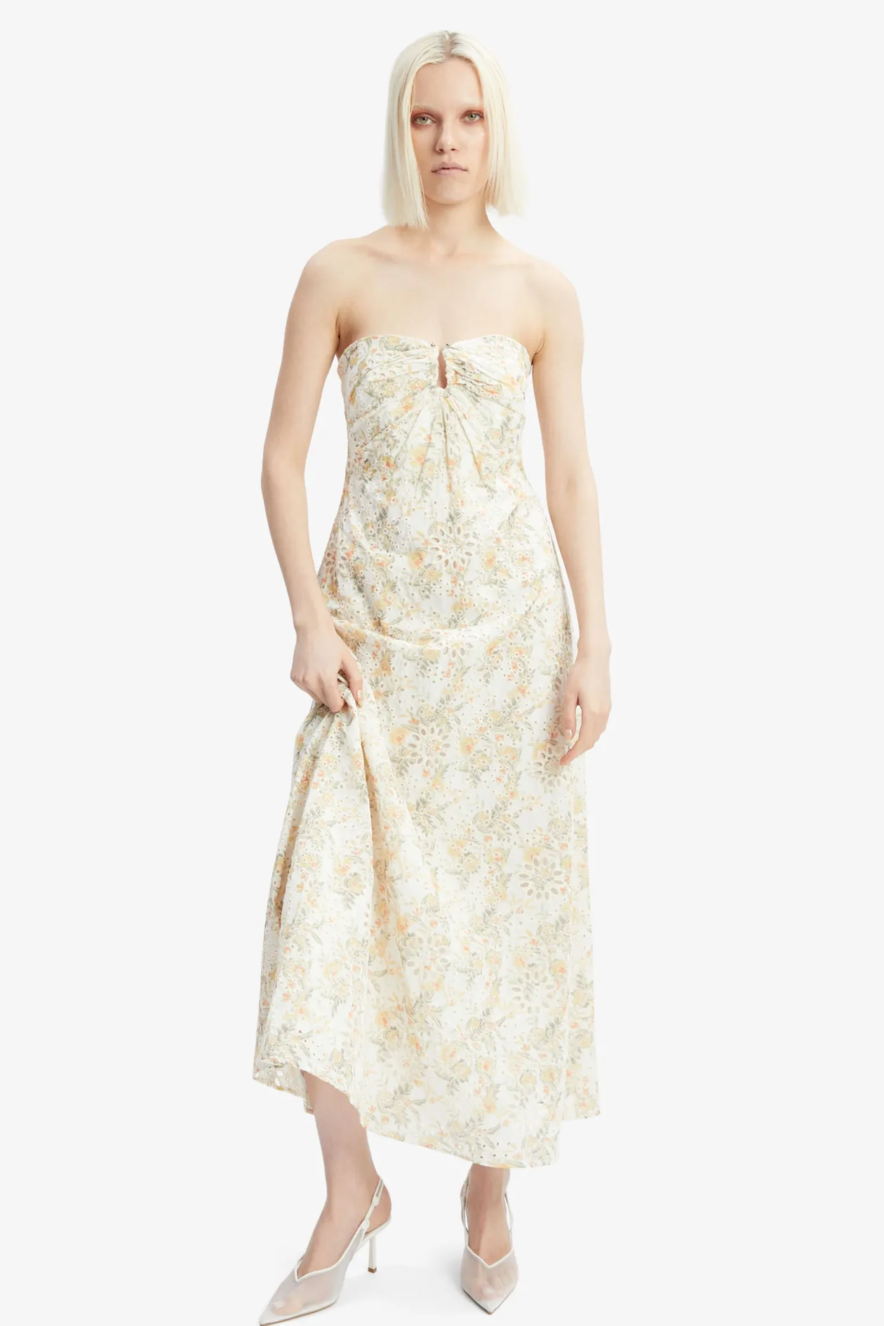 Lora Broderie Maxi Dress