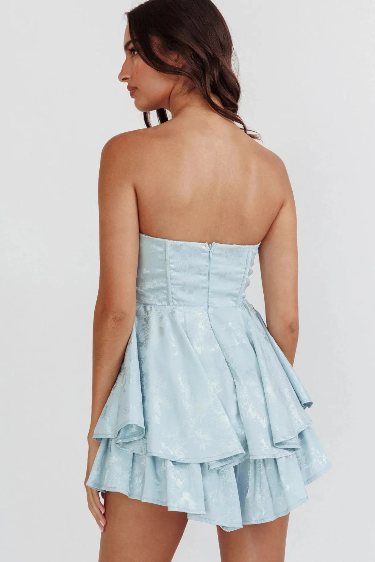 Lorena Strapless Romper Dress