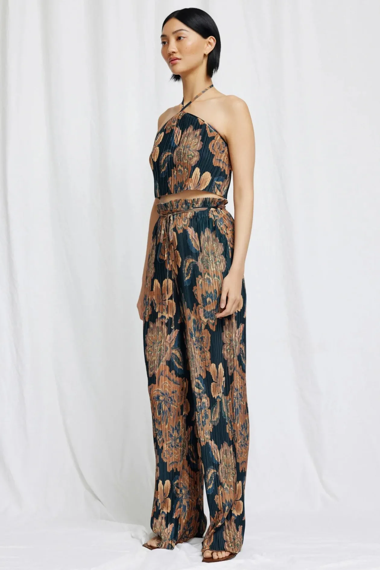 Lori Pant in Gold Tapestry