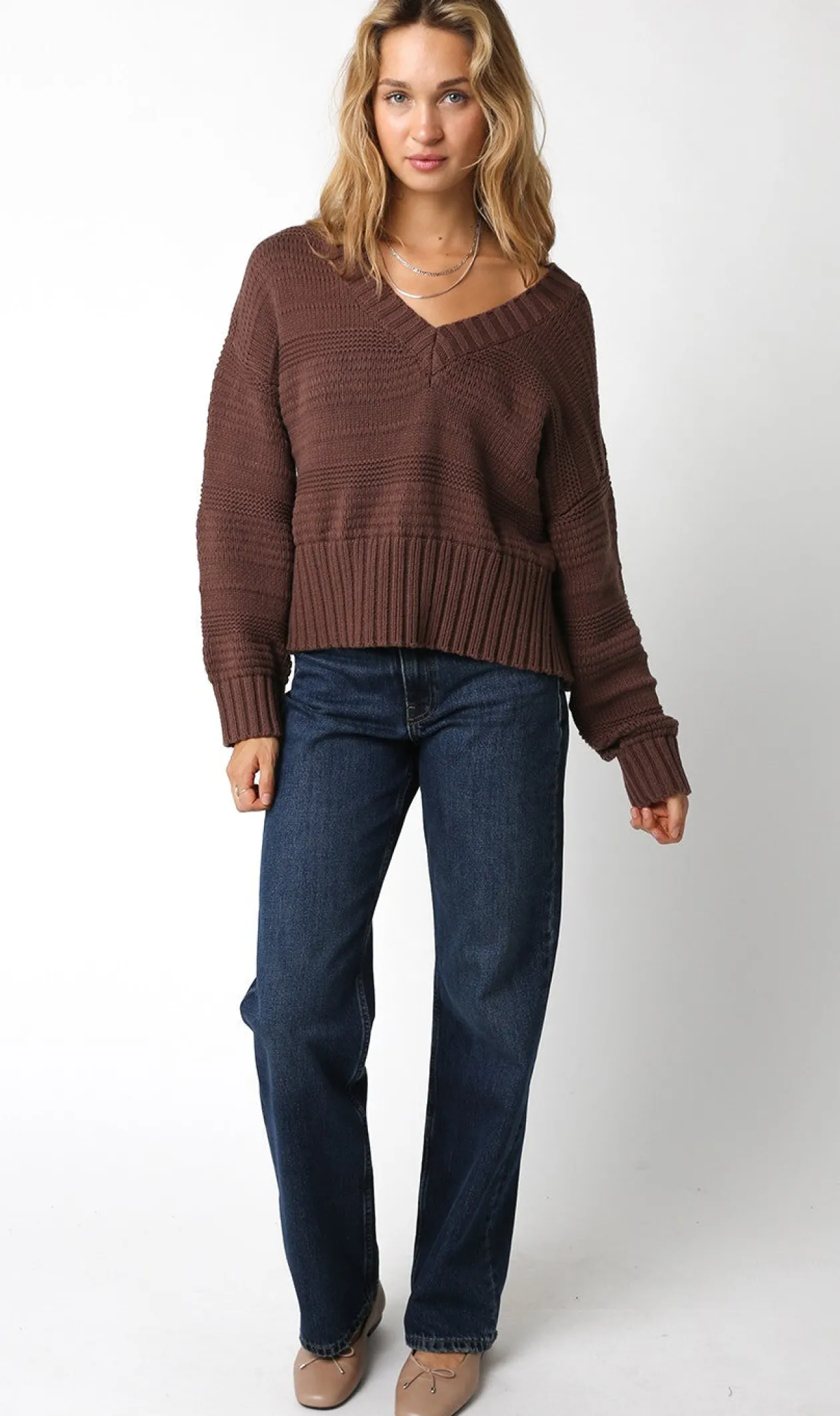 Louise Sweater in Coffee Bean