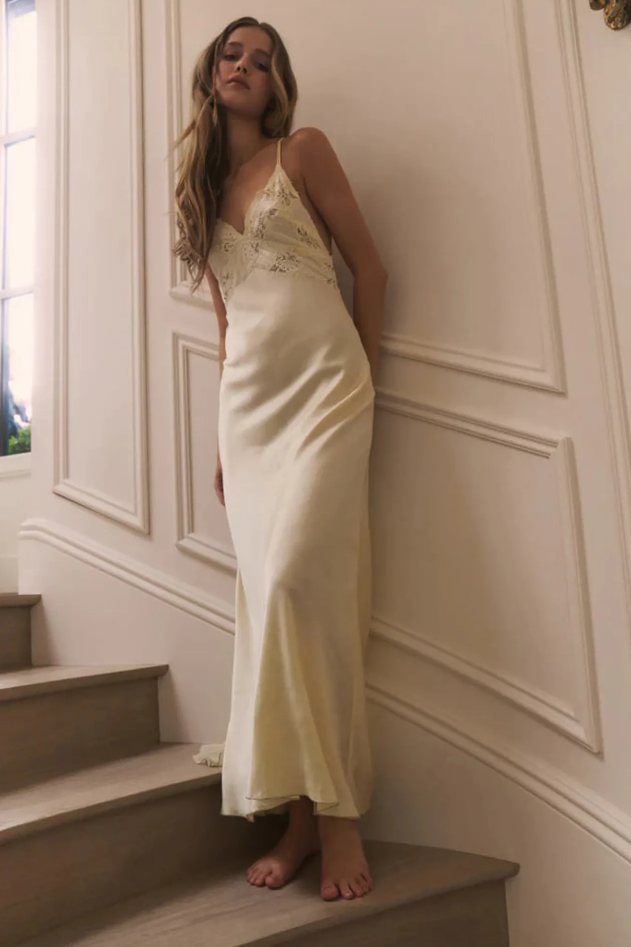 Loveshackfancy Kesslyn Slip Maxi Dress