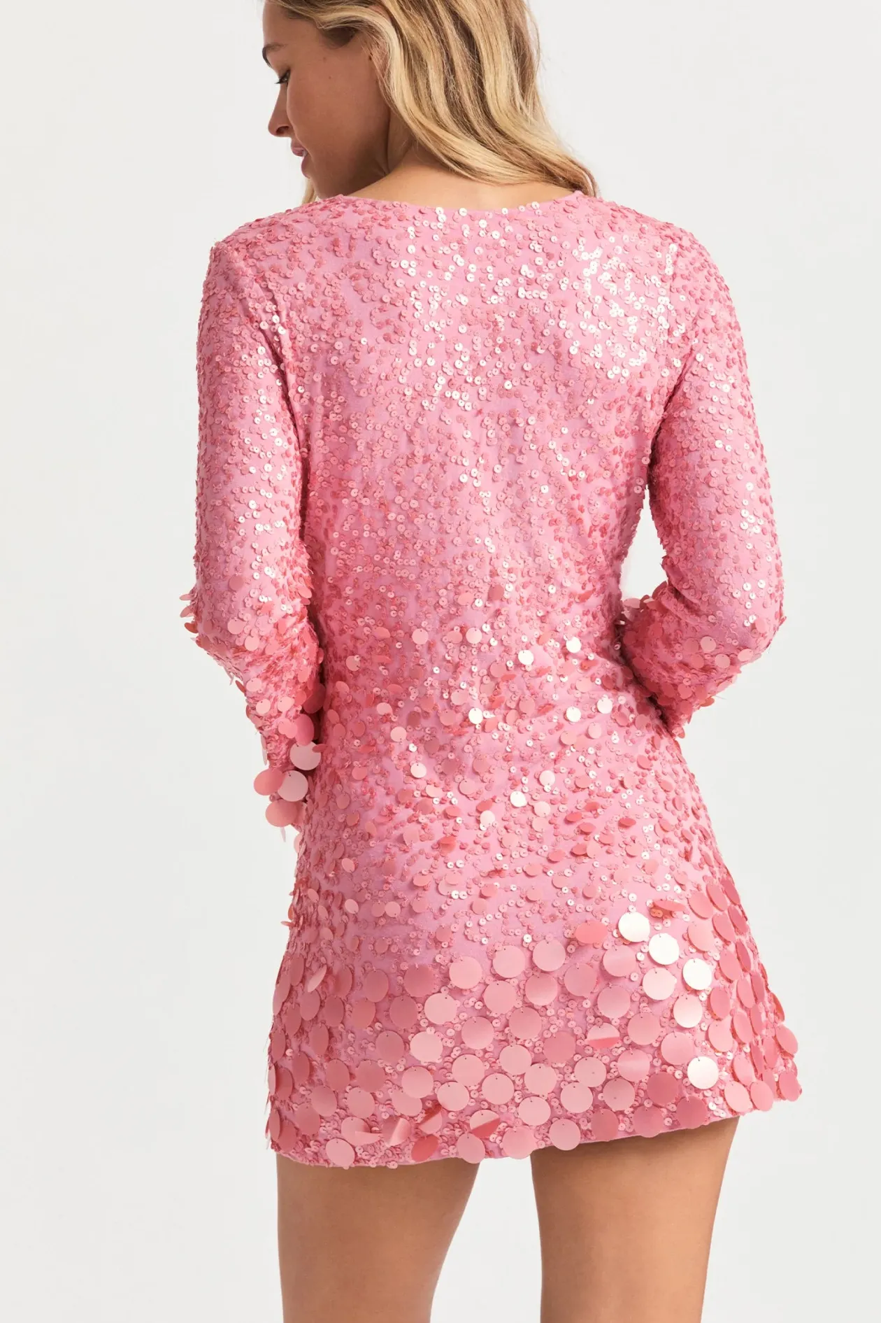 loveshackfancy_lightning__6.webp Loveshackfancy Lightning Sequin Mini Dress in Millennial Pink