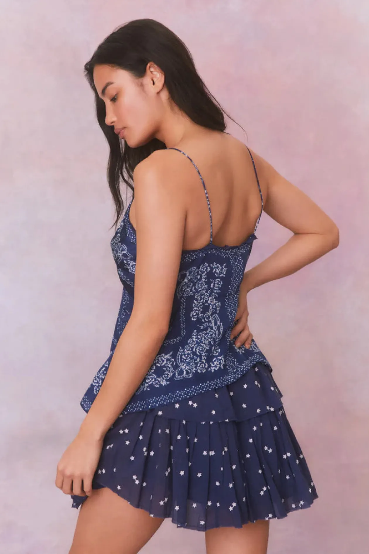 loveshackfancy_ruffle_min_4.webp Loveshackfancy Ruffle Mini Skirt in Navy Nightfall