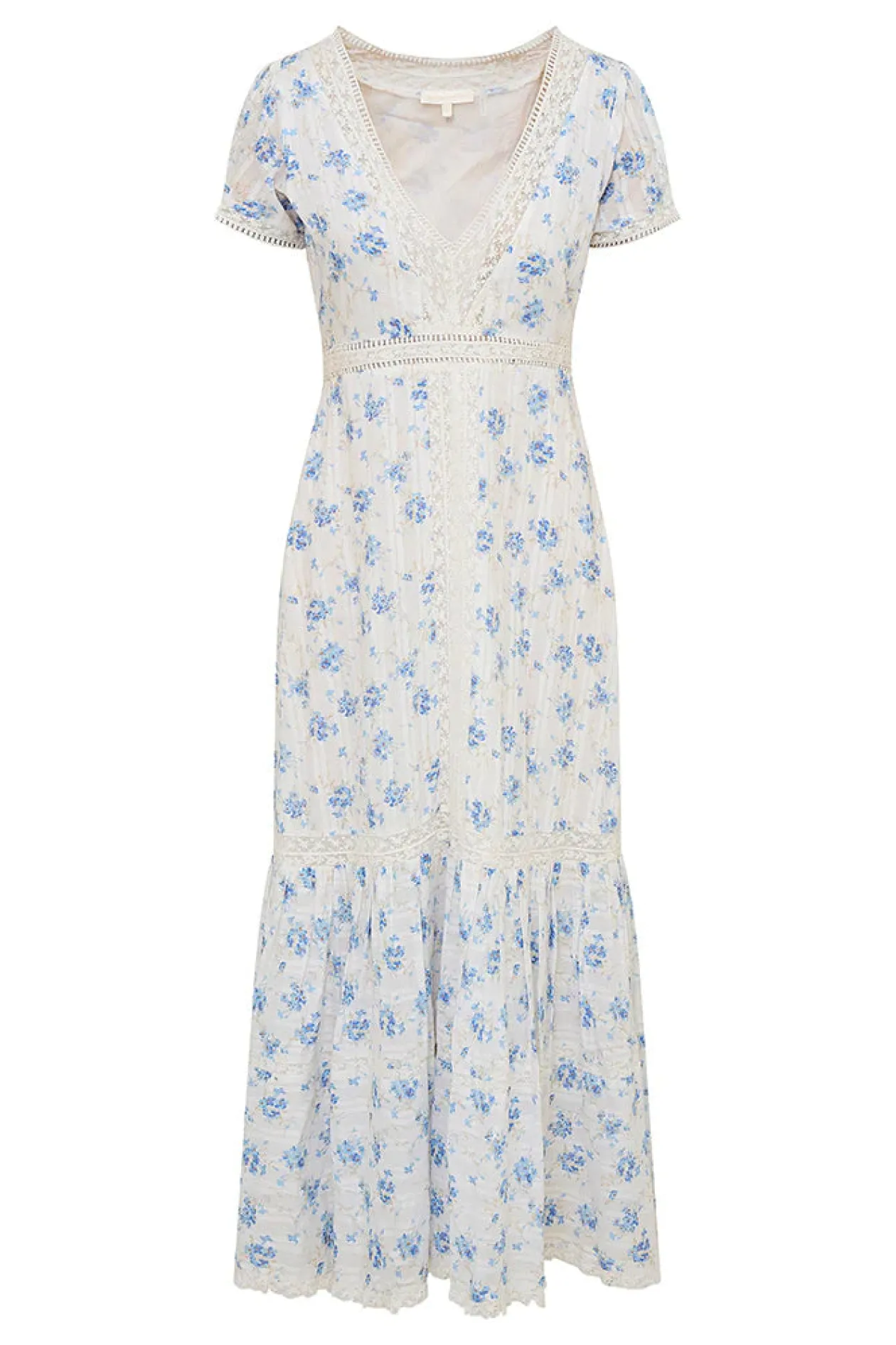 Loveshackfancy Vermella Maxi Dress in Skysail Blue