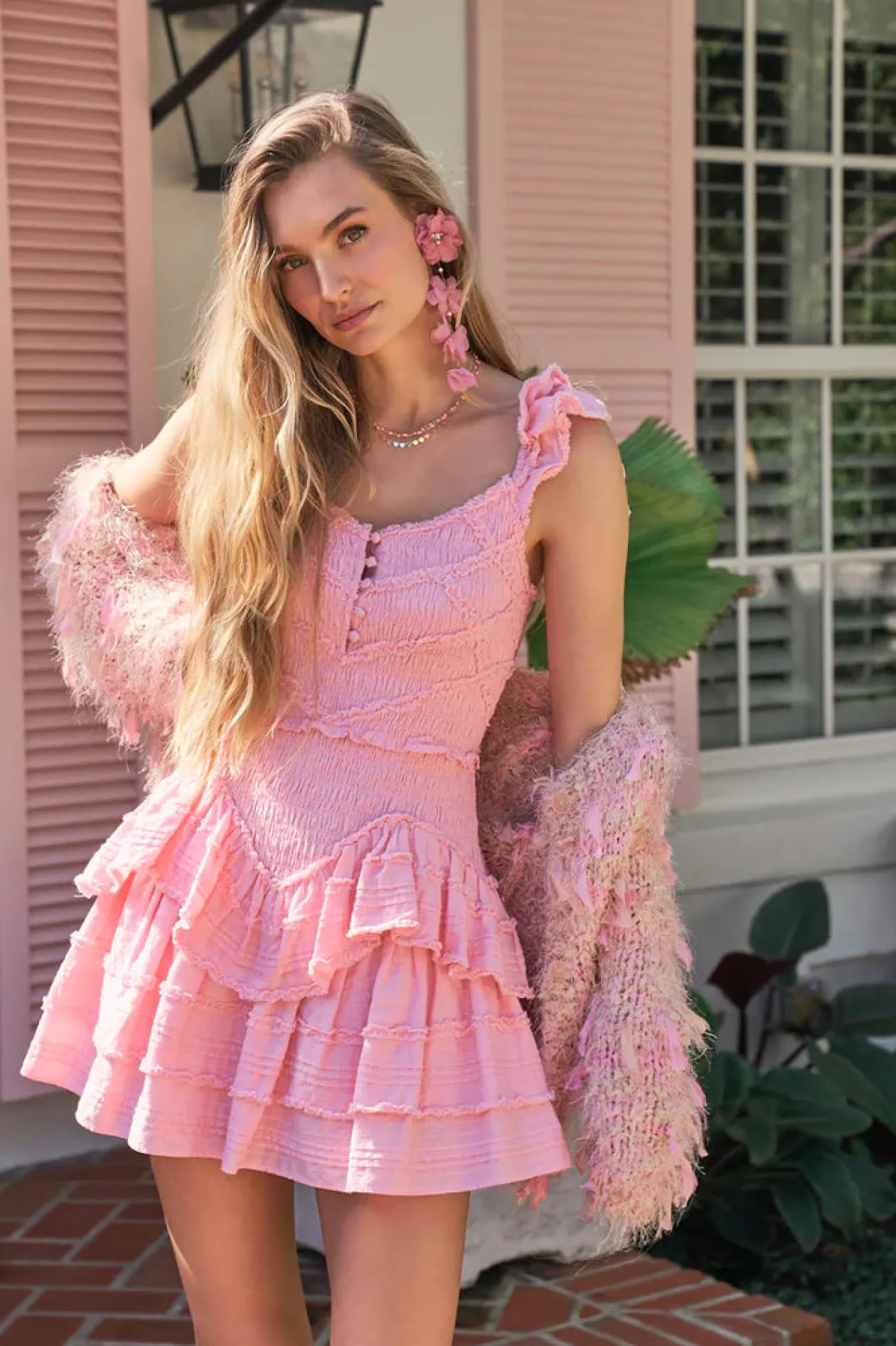 Marsinia Dress in Bubblegum Pink