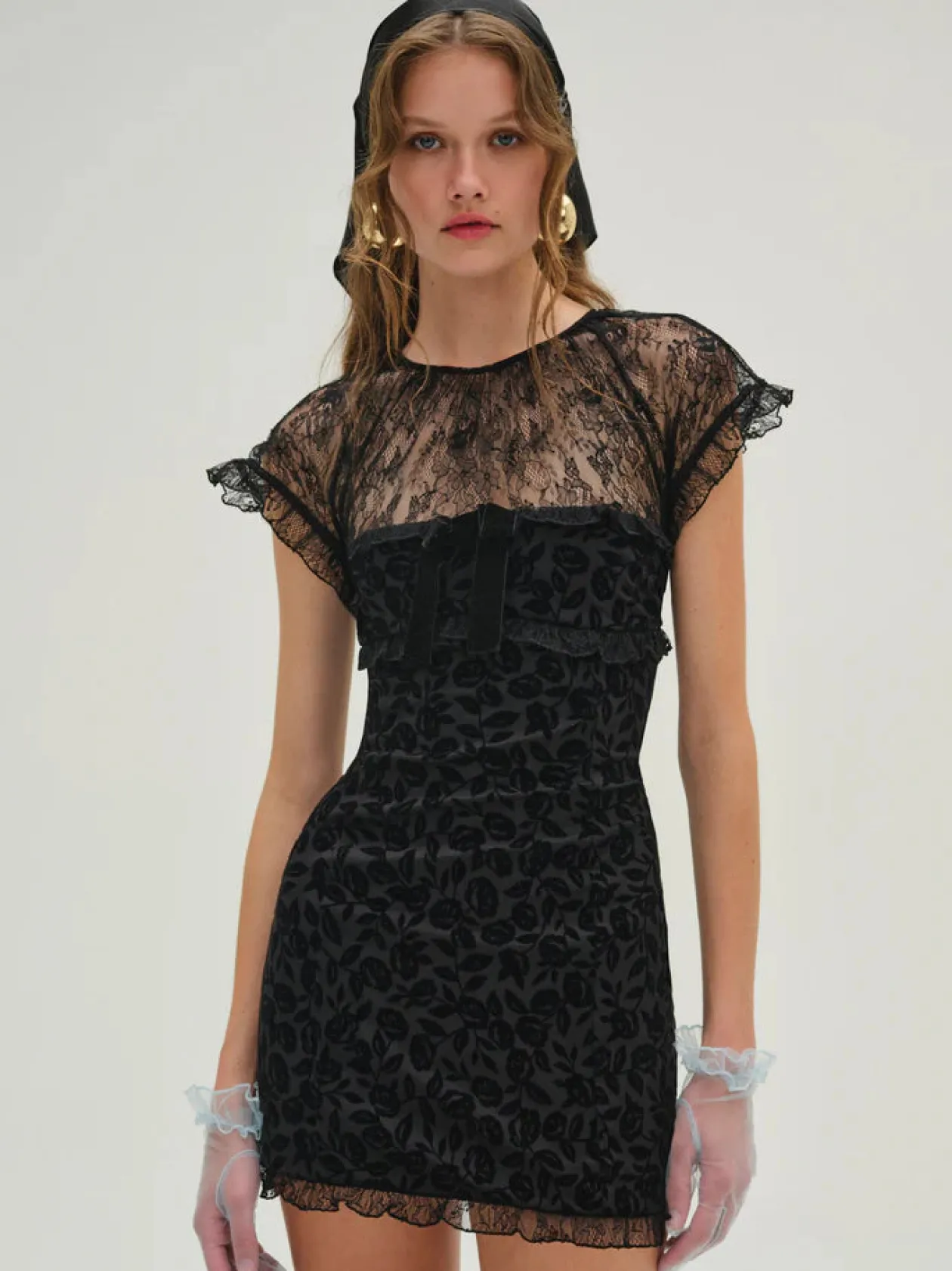 Midnight Velvet Sleeveless Mini Dress